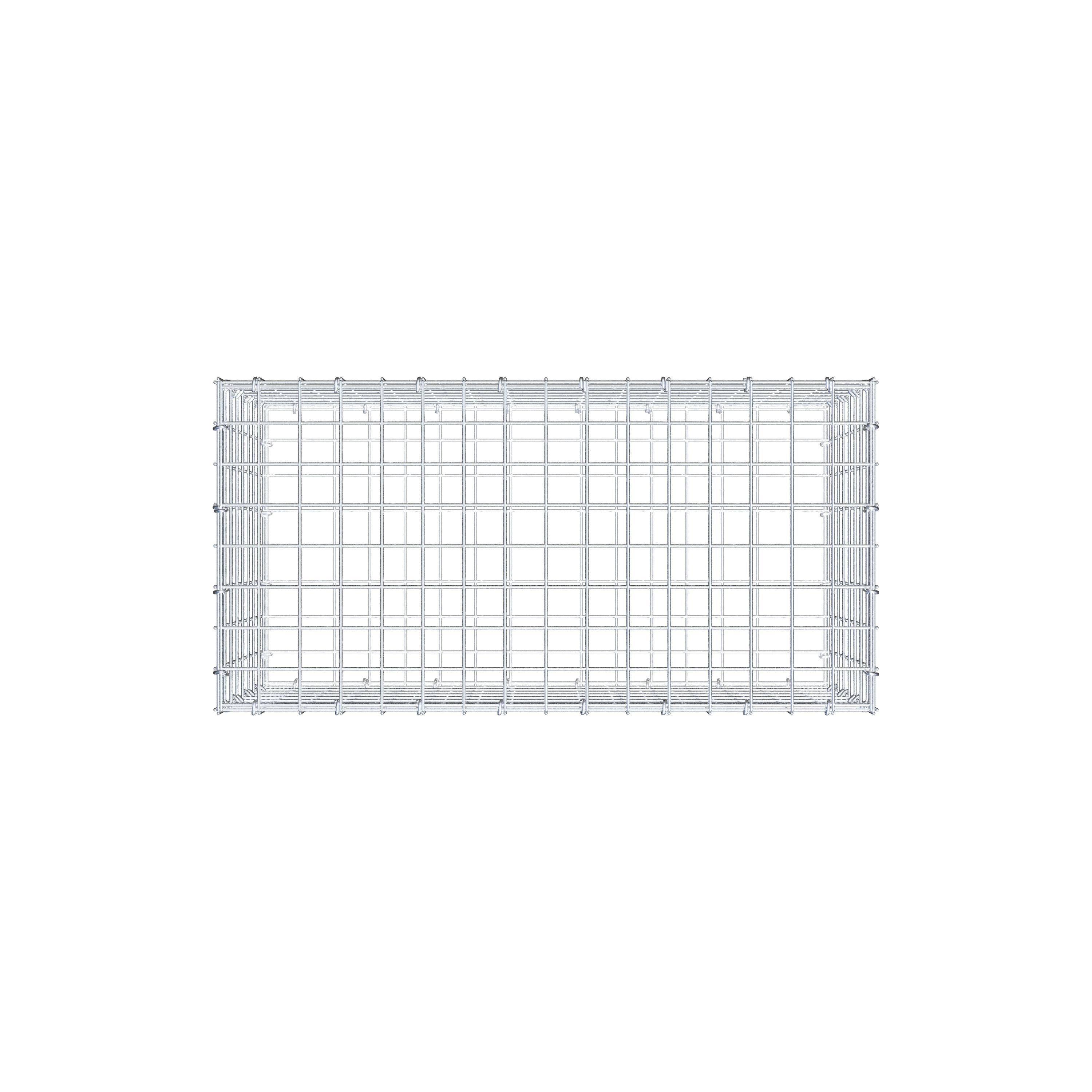 Gabbione 80 cm x 40 cm x 40 cm (L x H x P), maglia 5 cm x 5 cm, anello a C