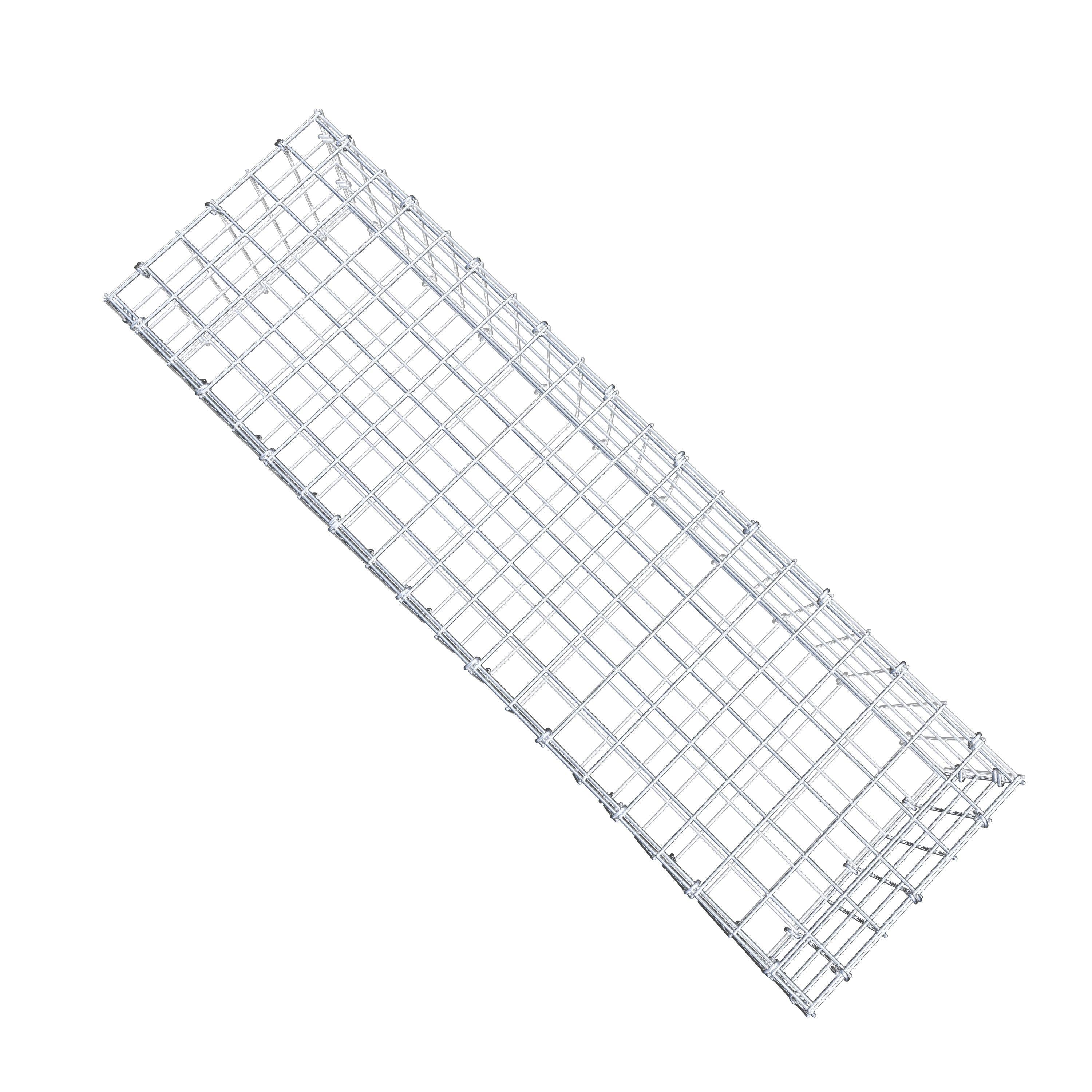 Gabion 100 cm x 20 cm x 30 cm (L x H x P), mailles 5 cm x 5 cm, anneau en C