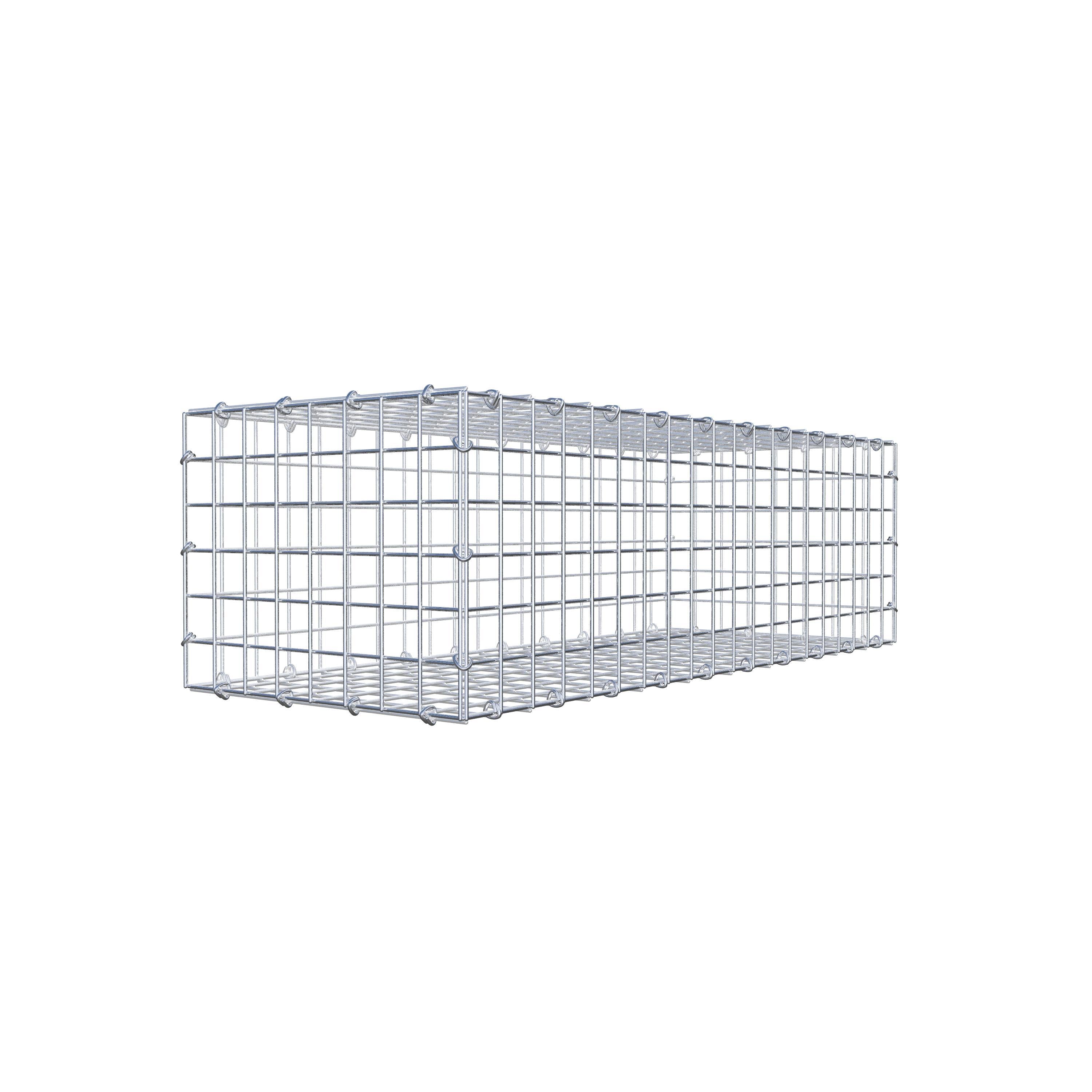 Gabion 100 cm x 30 cm x 40 cm (L x H x P), mailles 5 cm x 5 cm, anneau en C
