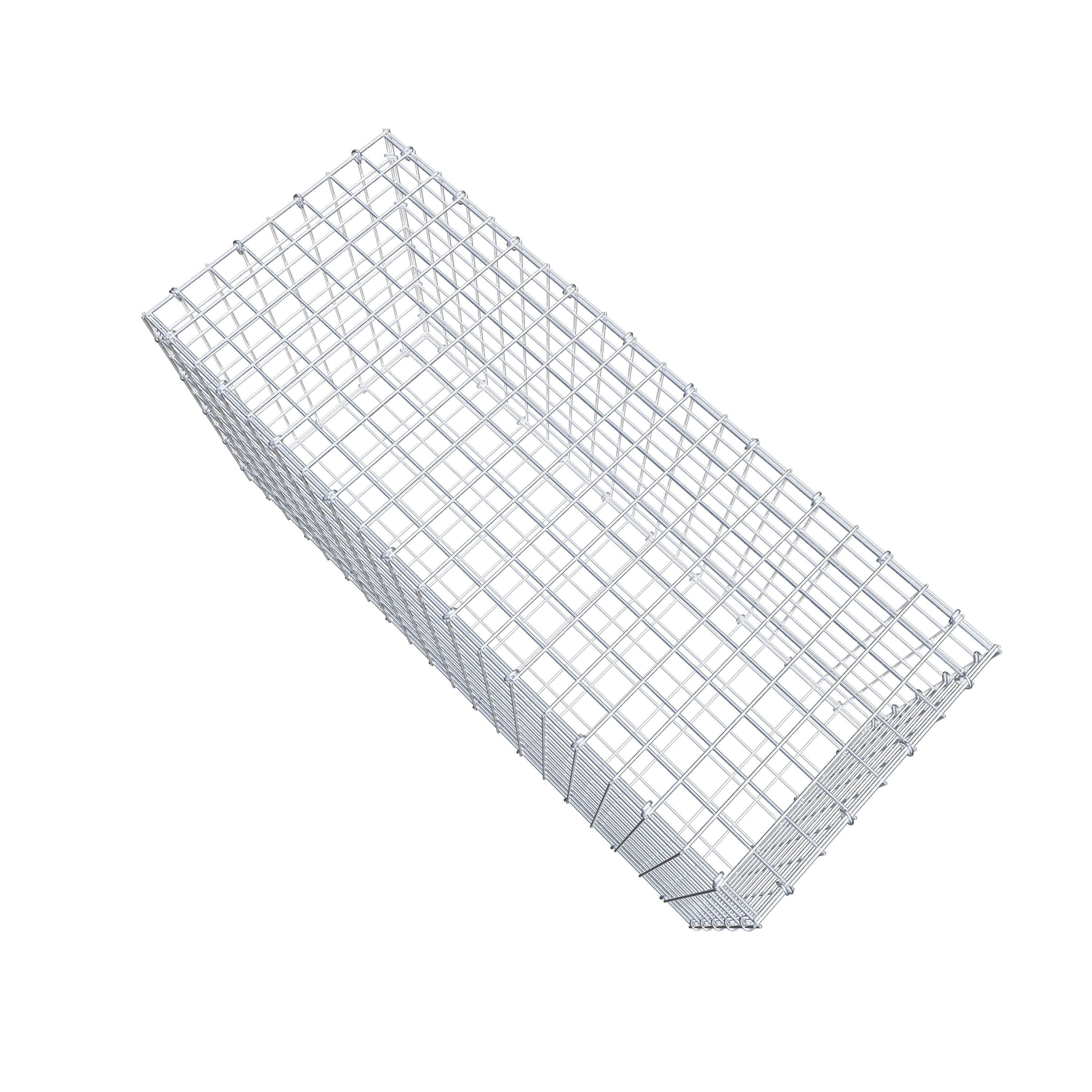Gabion 100 cm x 50 cm x 40 cm (L x H x P), mailles 5 cm x 5 cm, anneau en C