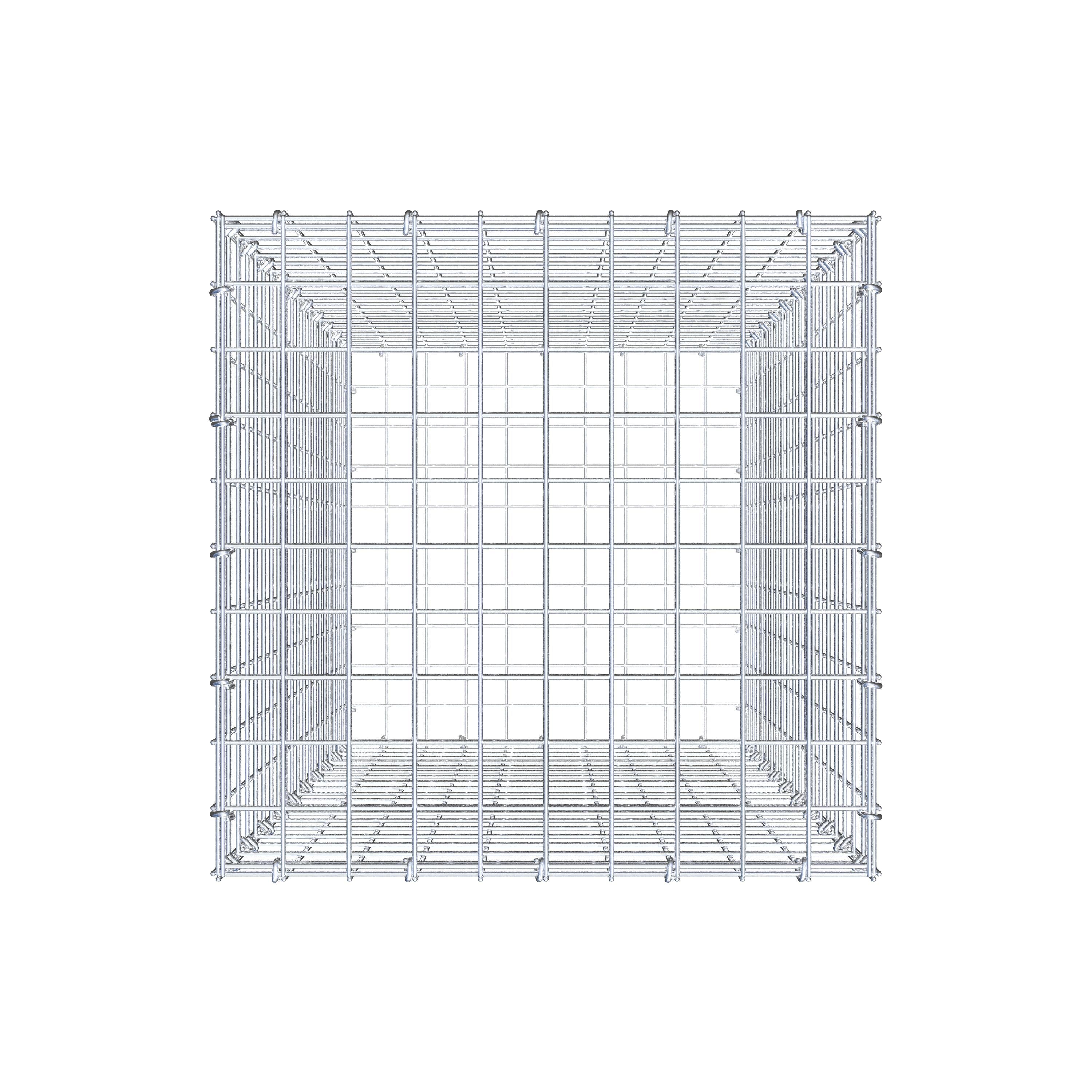 Gabion 100 cm x 50 cm x 50 cm (L x H x D), mesh size 5 cm x 5 cm, C-ring