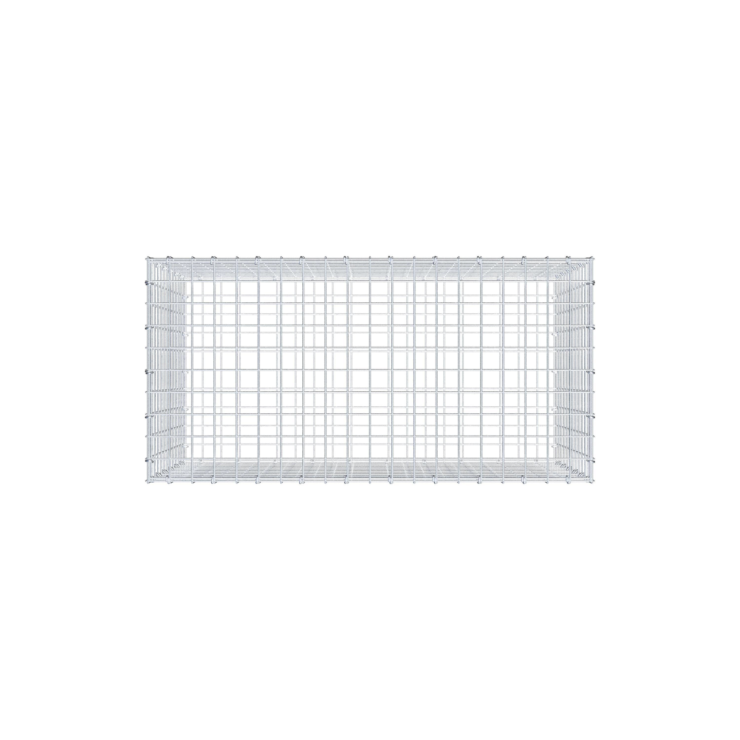 Gabion 100 cm x 60 cm x 50 cm (L x H x P), mailles 5 cm x 5 cm, anneau en C