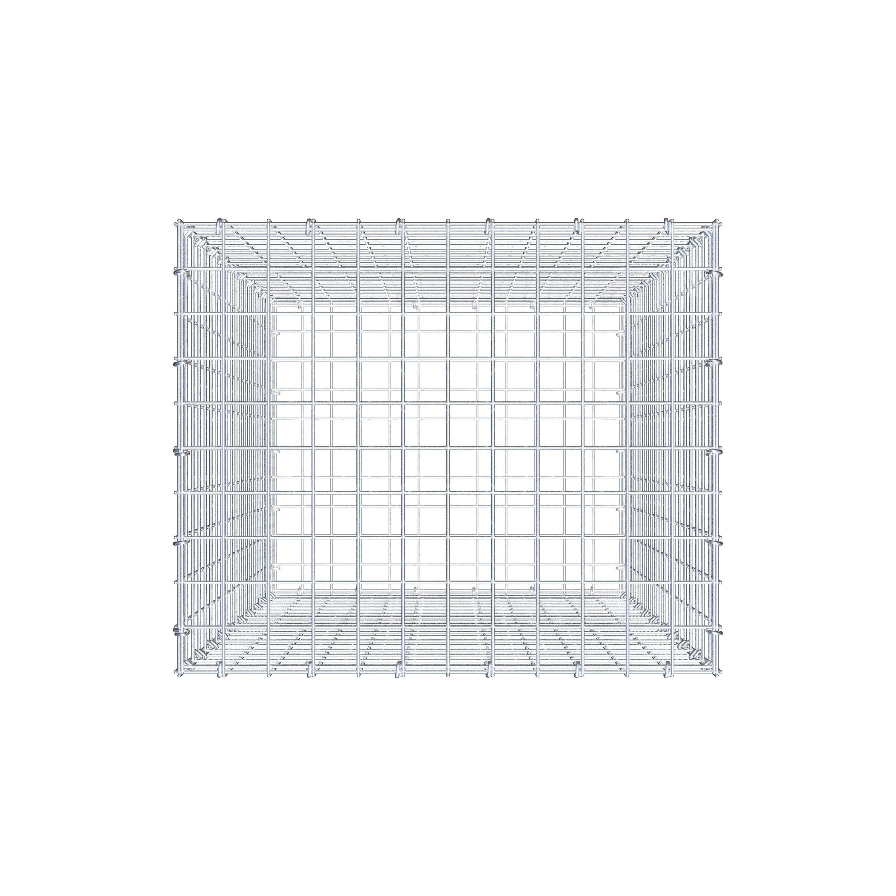 Gabion 100 cm x 60 cm x 50 cm (L x H x P), mailles 5 cm x 5 cm, anneau en C
