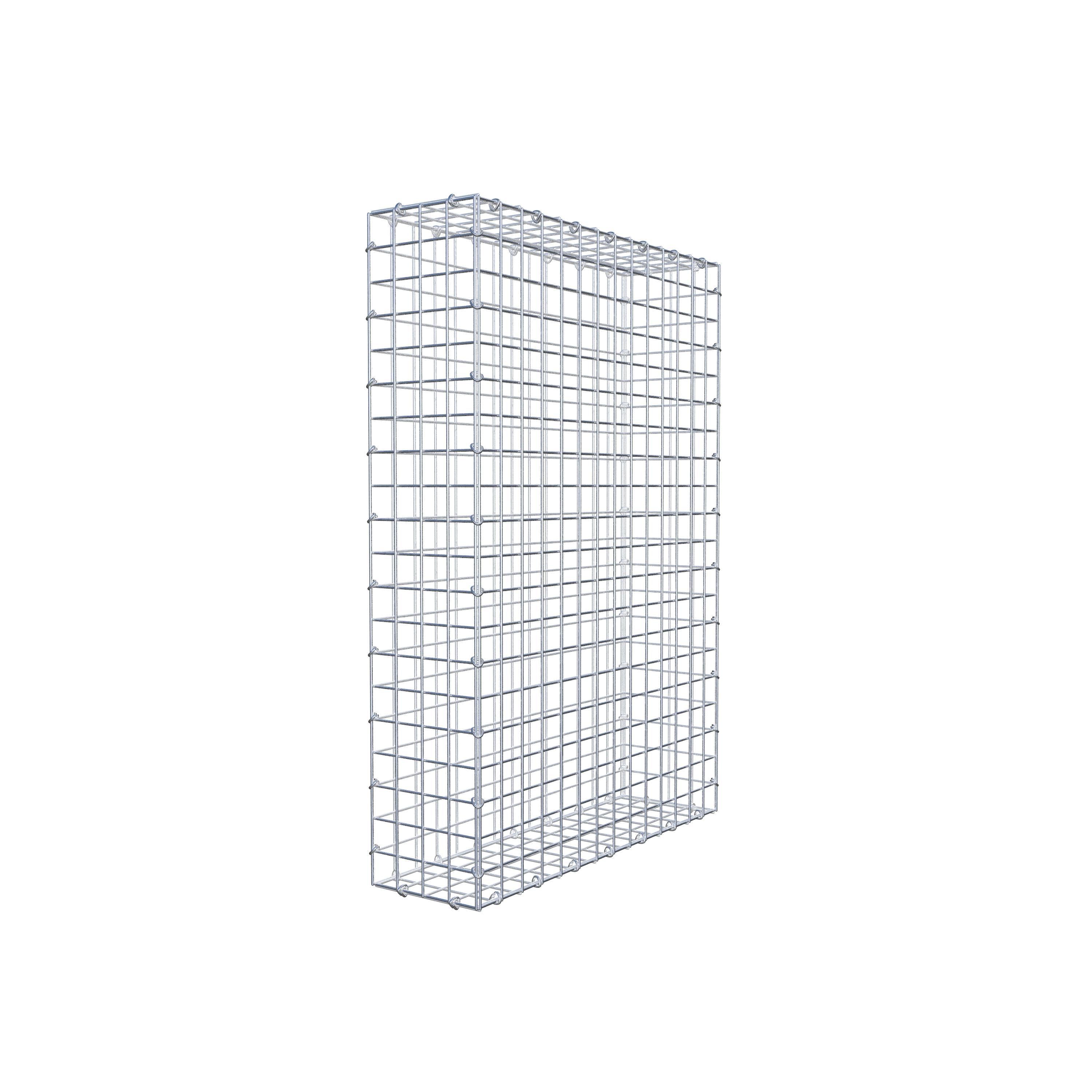 Gabion 100 cm x 70 cm x 20 cm (L x H x P), mailles 5 cm x 5 cm, anneau en C