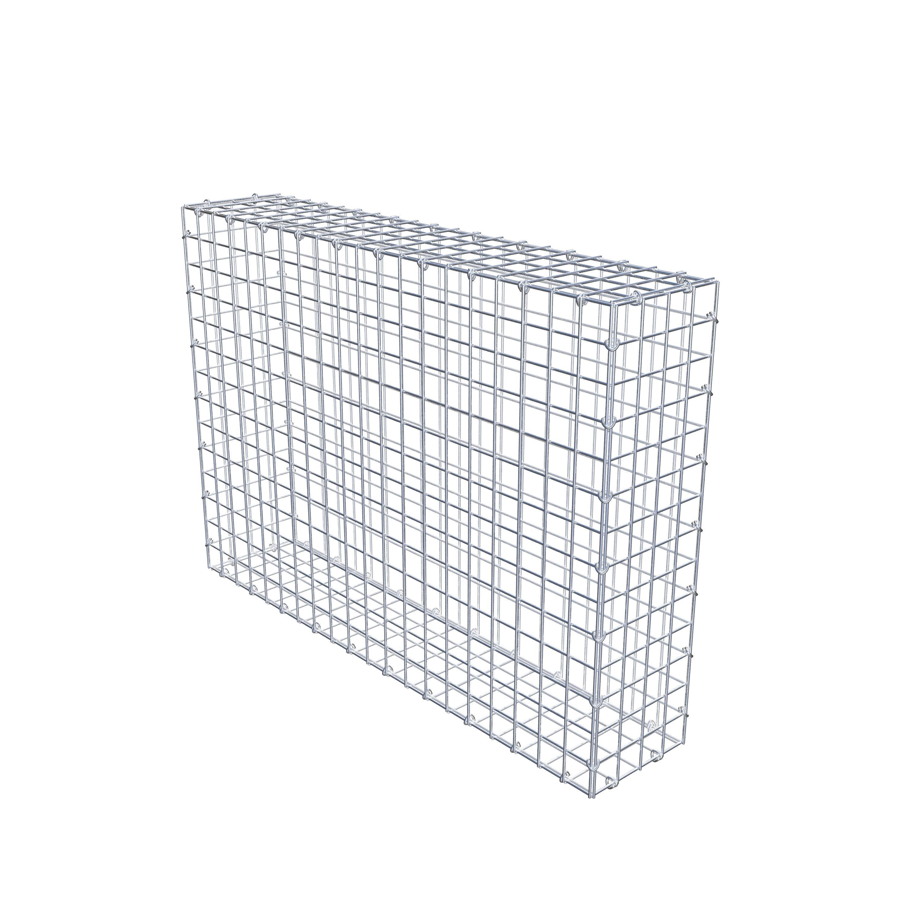 Gabion 100 cm x 70 cm x 20 cm (L x H x P), mailles 5 cm x 5 cm, anneau en C