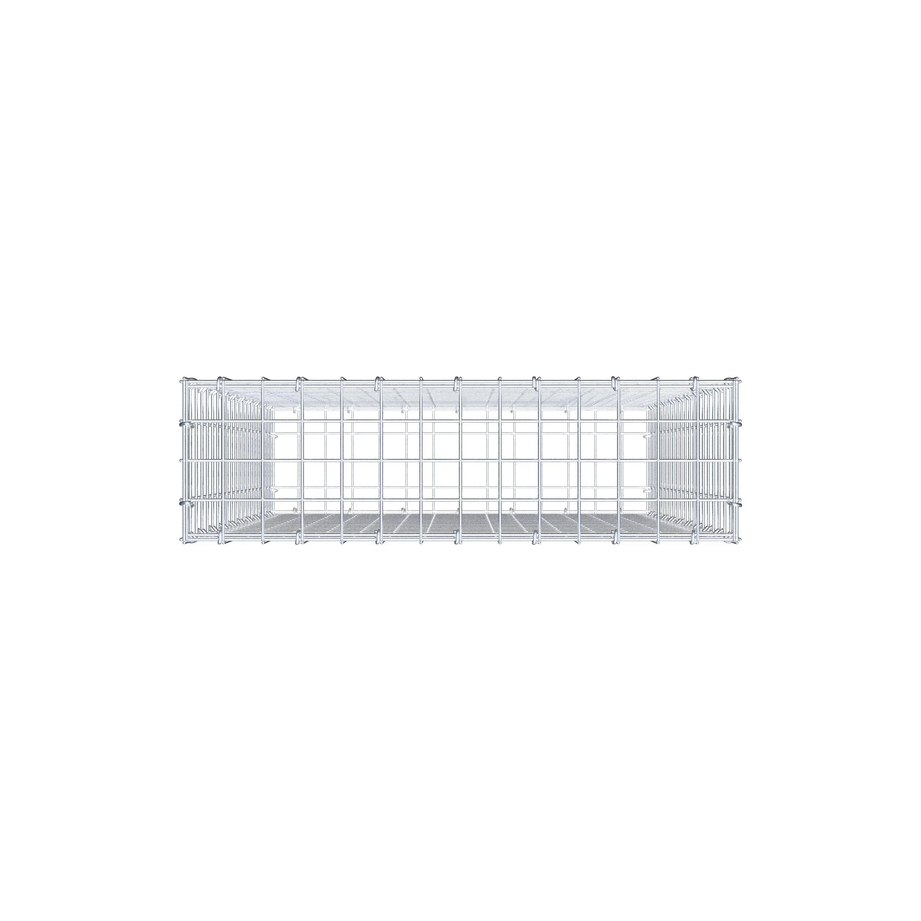 Gabion 100 cm x 70 cm x 20 cm (L x H x P), mailles 5 cm x 5 cm, anneau en C