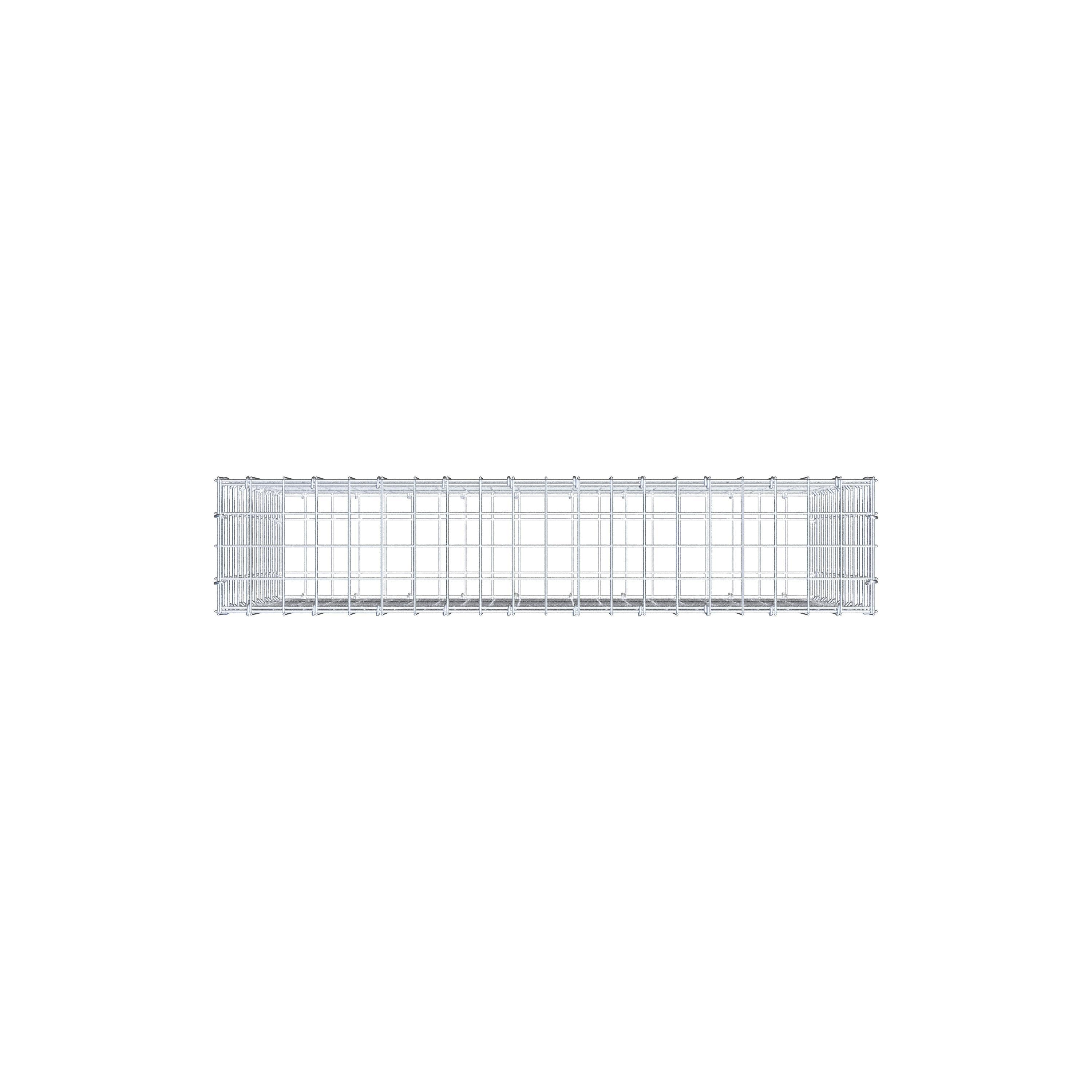 Gabion 100 cm x 70 cm x 20 cm (L x H x P), mailles 5 cm x 5 cm, anneau en C