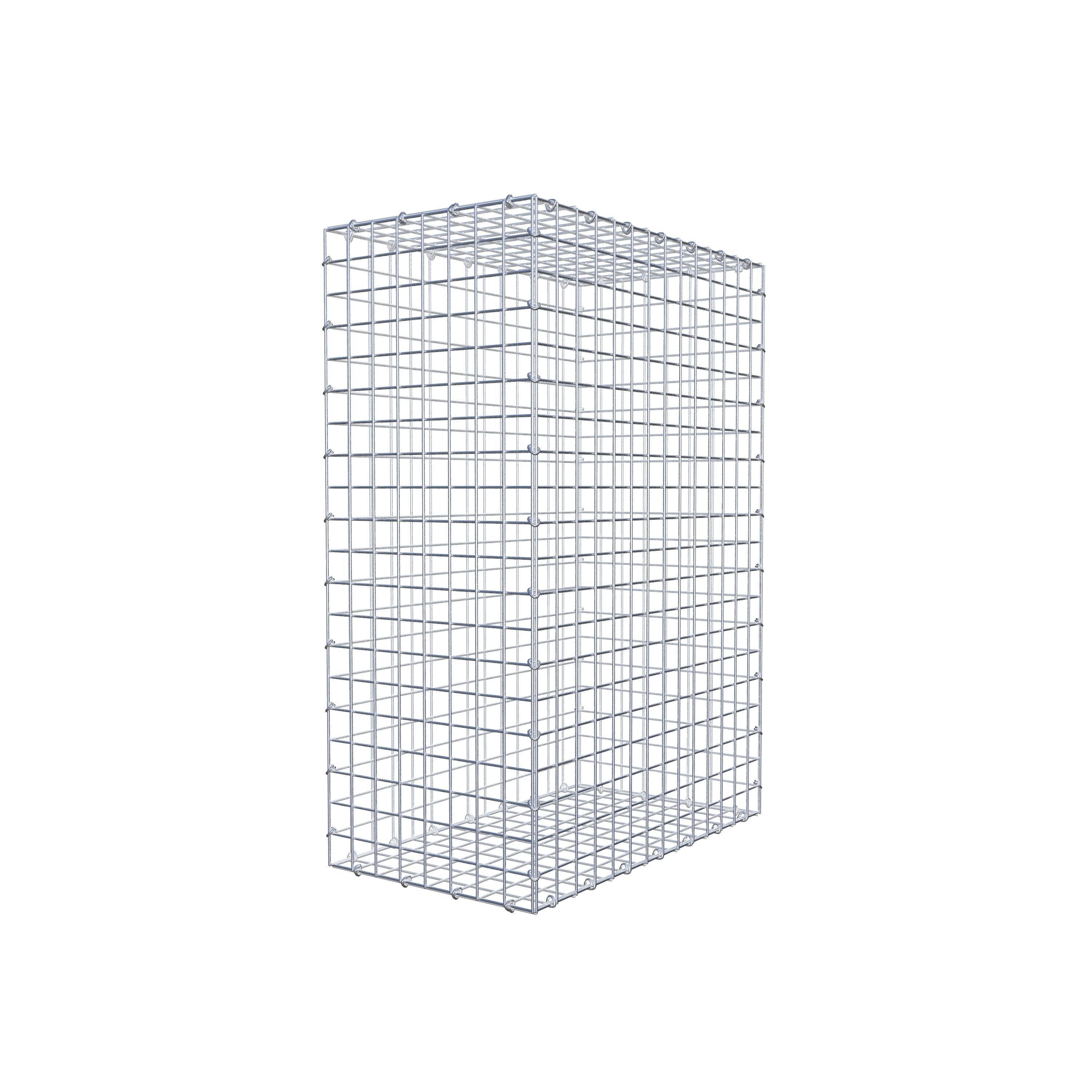 Gavión 100 cm x 70 cm x 40 cm (L x A x P), malla 5 cm x 5 cm, anillo en C