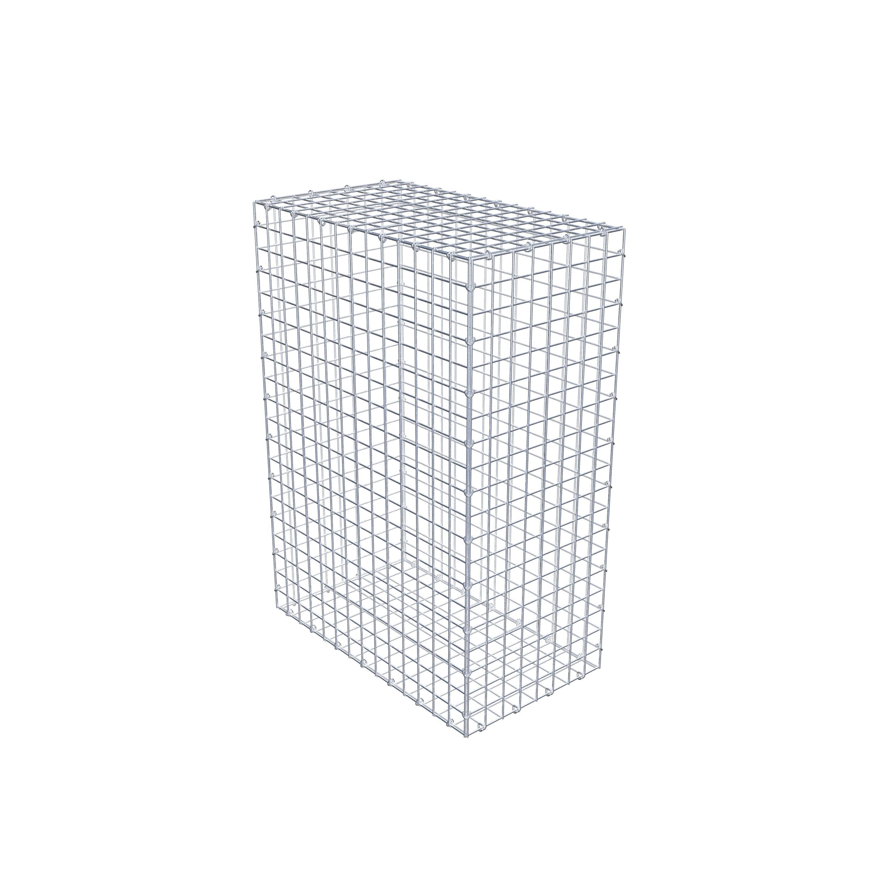 Gavión 100 cm x 70 cm x 40 cm (L x A x P), malla 5 cm x 5 cm, anillo en C
