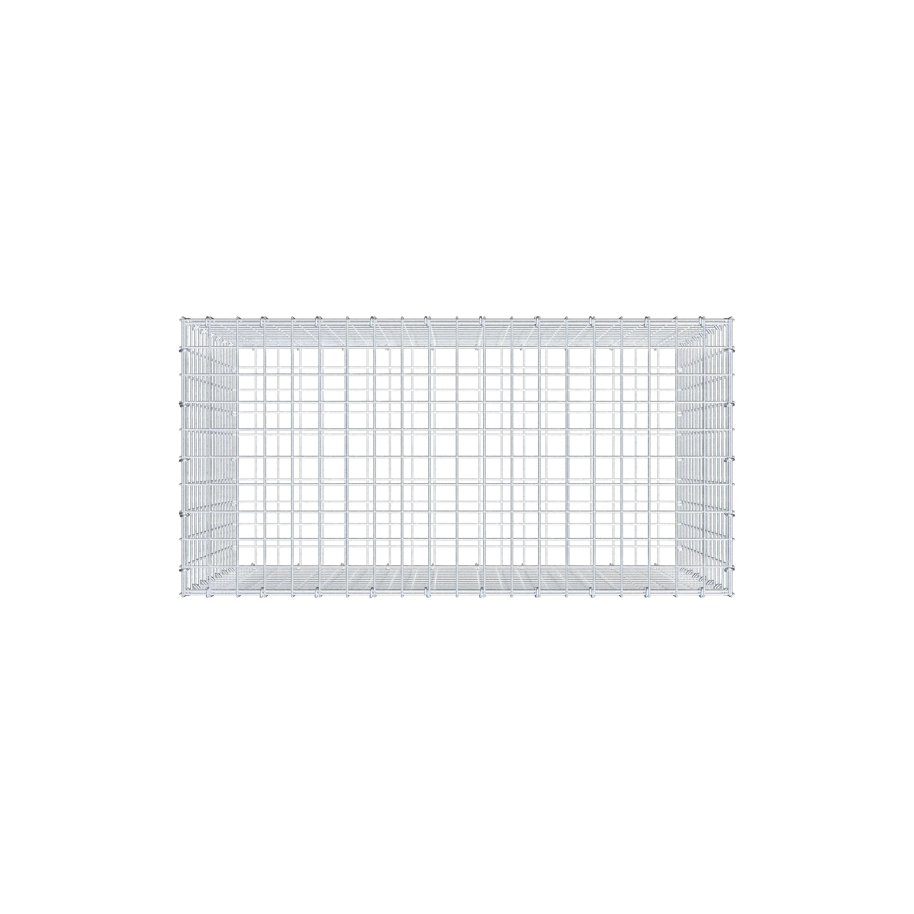 Schanskorf 100 cm x 70 cm x 50 cm (L x H x D), maaswijdte 5 cm x 5 cm, C-ring