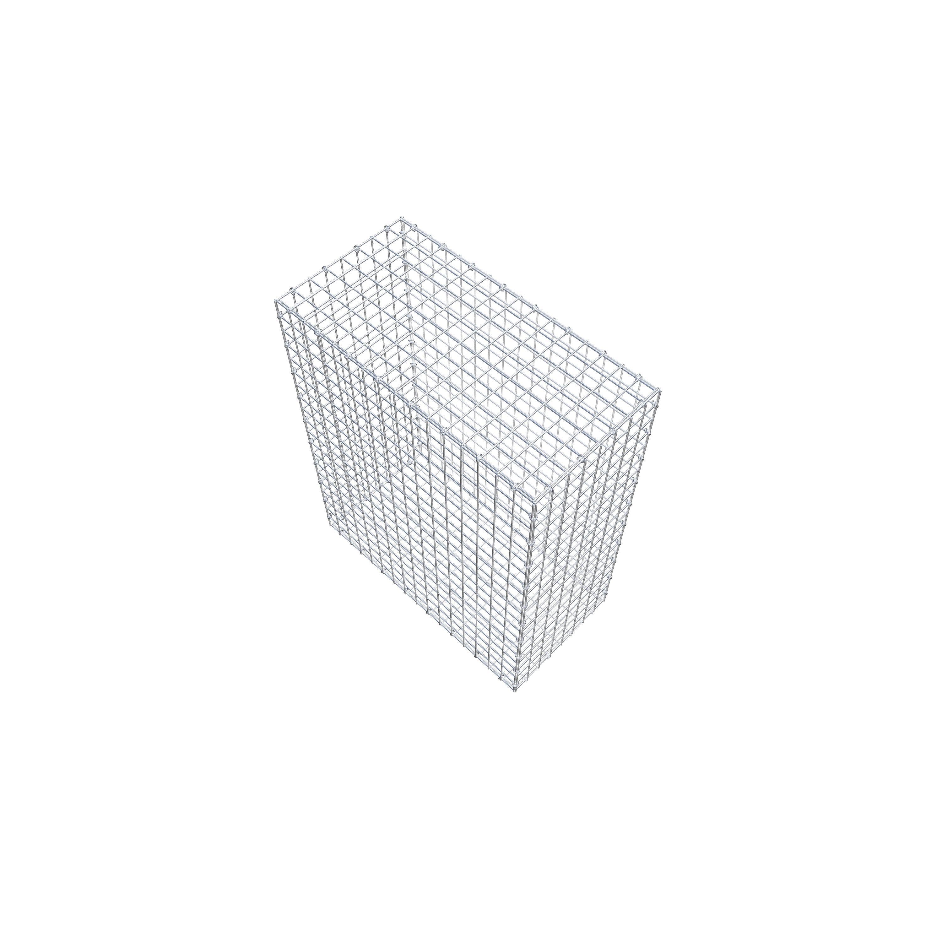 Gabion 100 cm x 80 cm x 40 cm (L x H x P), mailles 5 cm x 5 cm, anneau en C