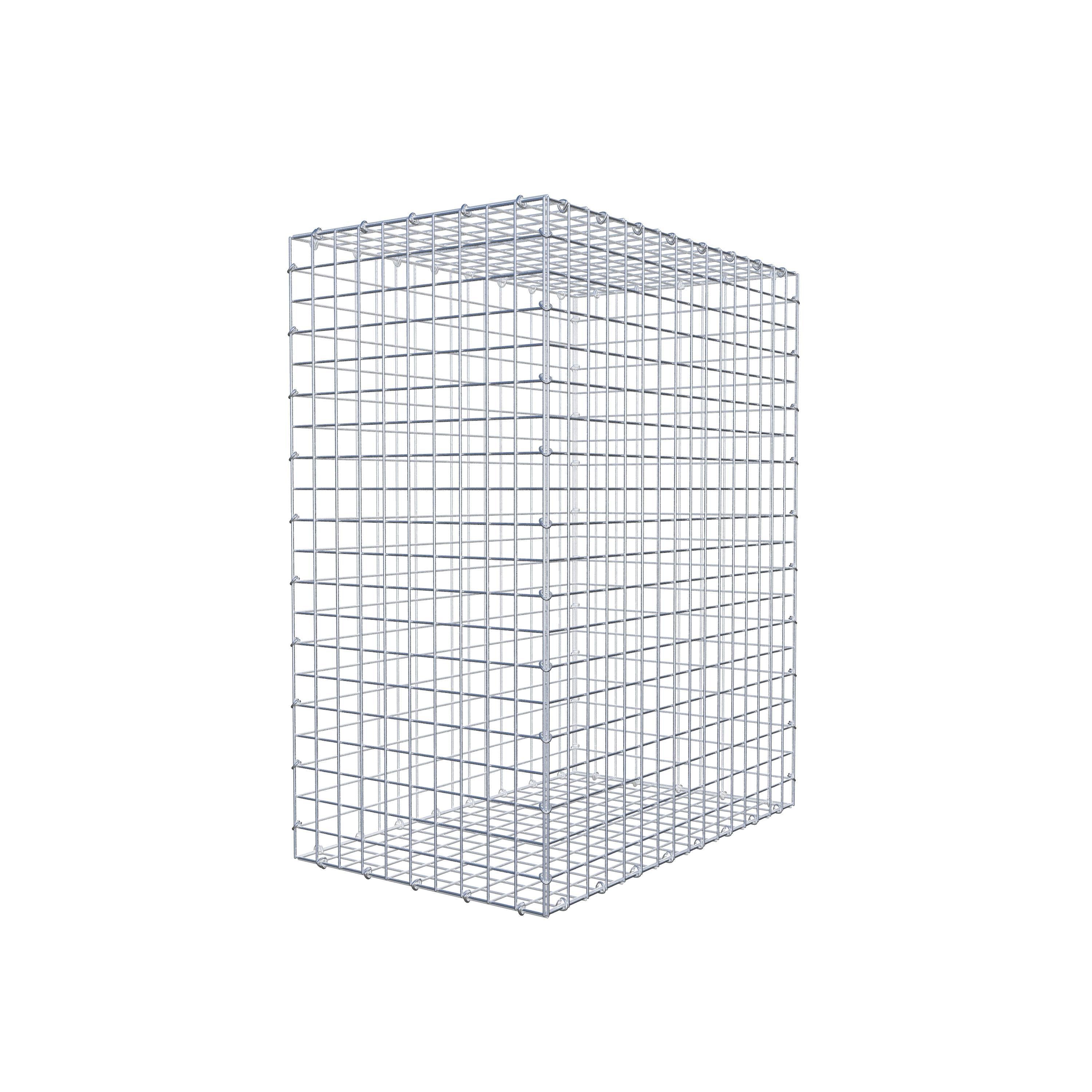 Gabion 100 cm x 80 cm x 50 cm (L x H x P), mailles 5 cm x 5 cm, anneau en C