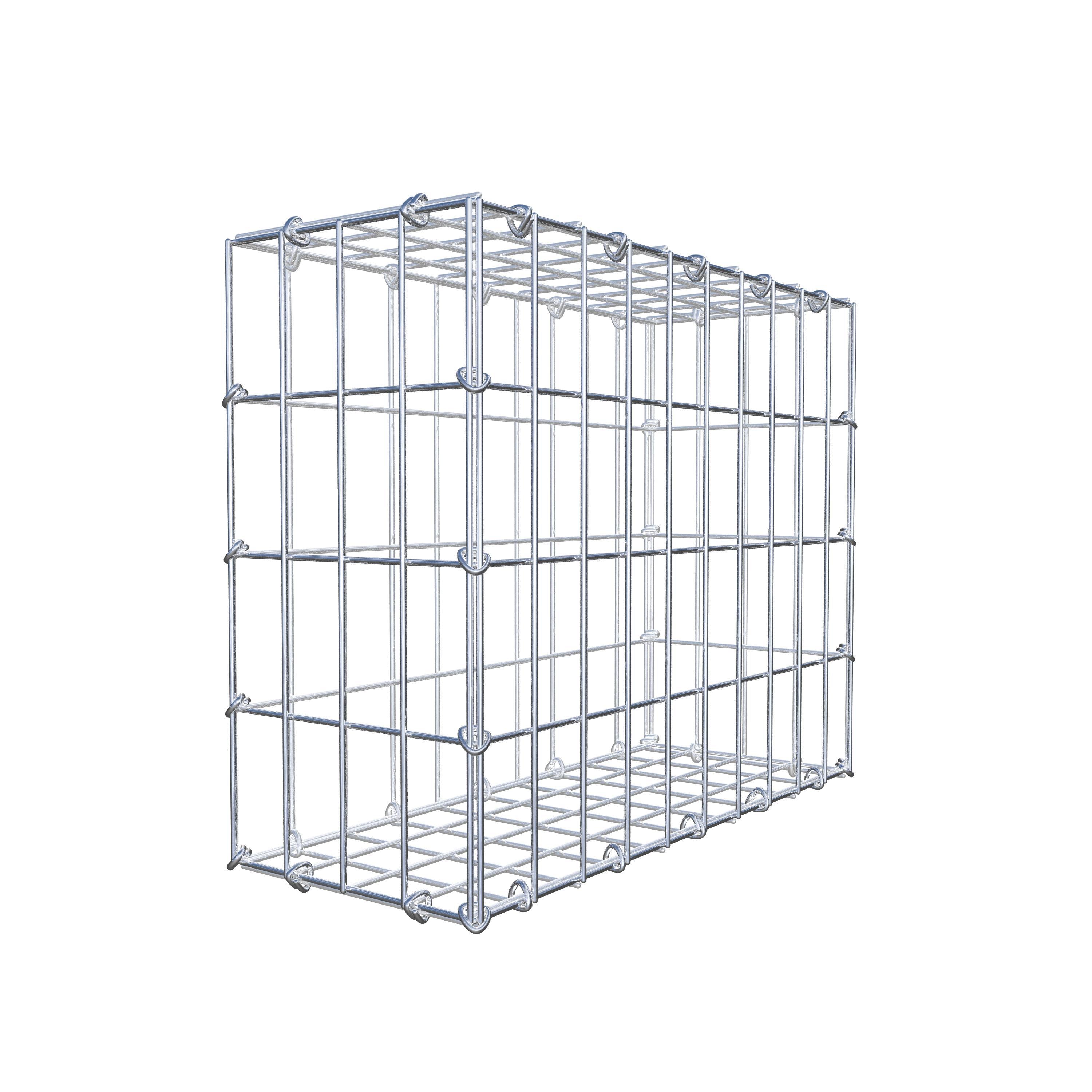 Gabion 50 cm x 40 cm x 20 cm (L x H x P), mailles 5 cm x 10 cm, anneau en C