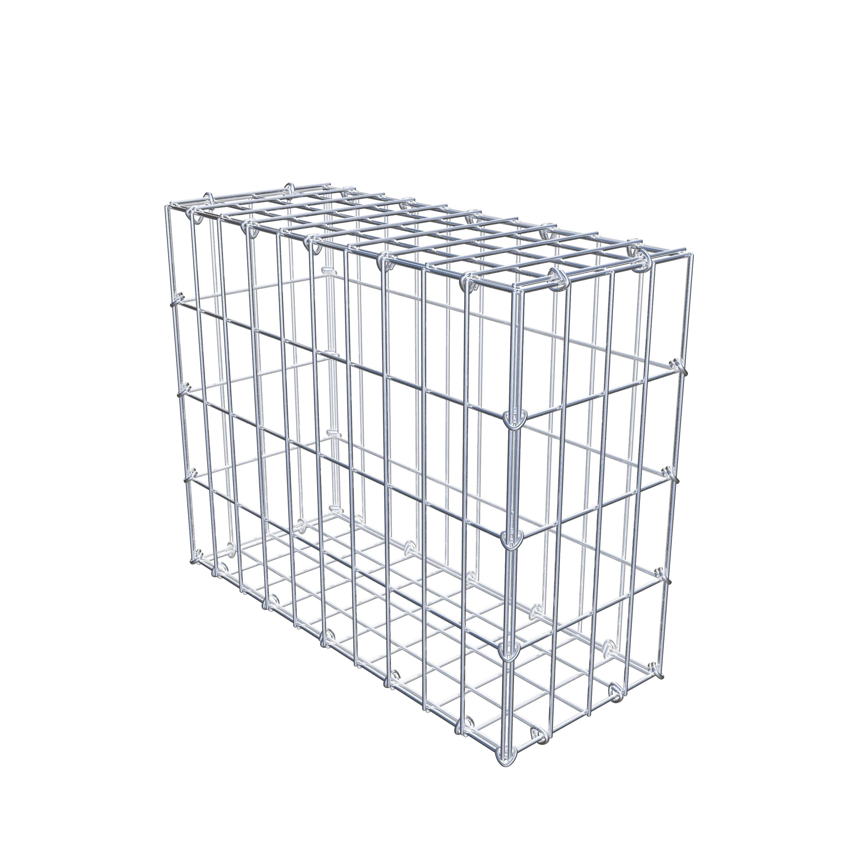 Gabion 50 cm x 40 cm x 20 cm (L x H x P), mailles 5 cm x 10 cm, anneau en C