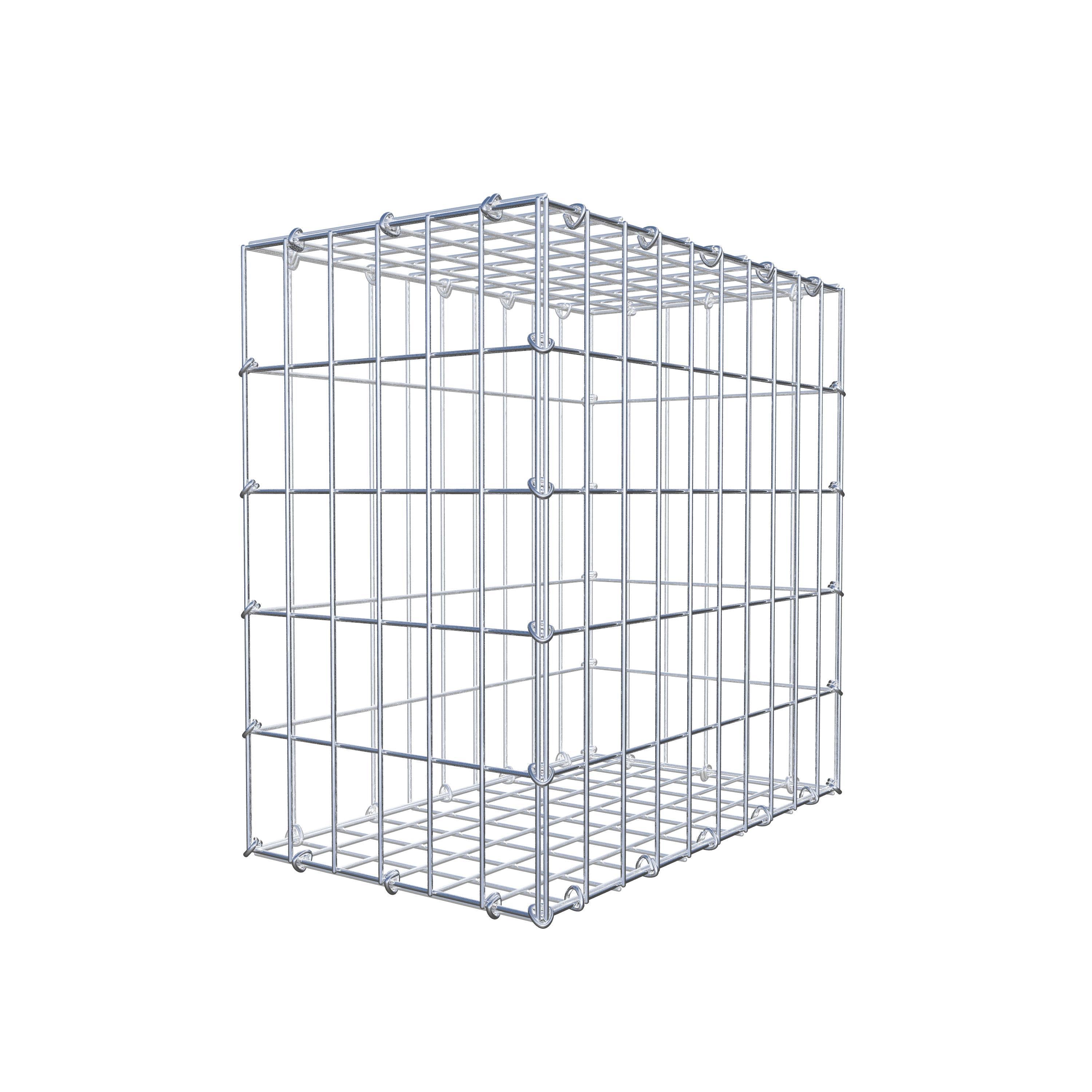 Gabion 50 cm x 50 cm x 30 cm (L x H x P), mailles 5 cm x 10 cm, anneau en C