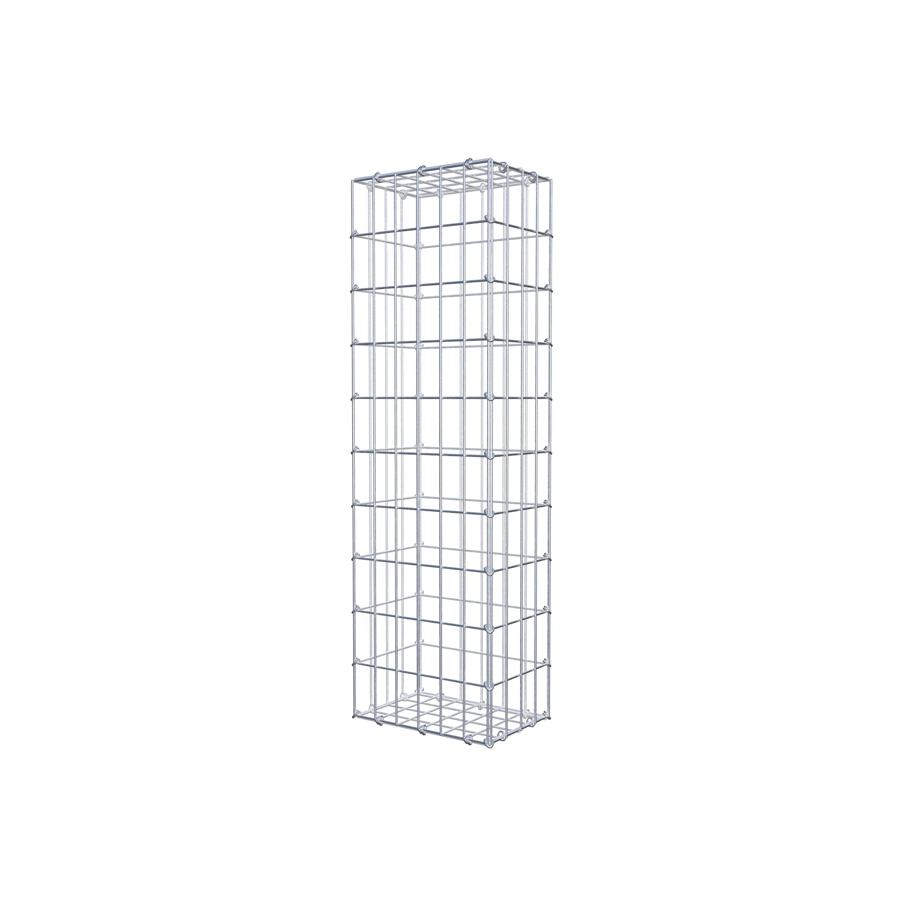 Gabion 100 cm x 20 cm x 30 cm (L x H x P), mailles 5 cm x 10 cm, anneau en C