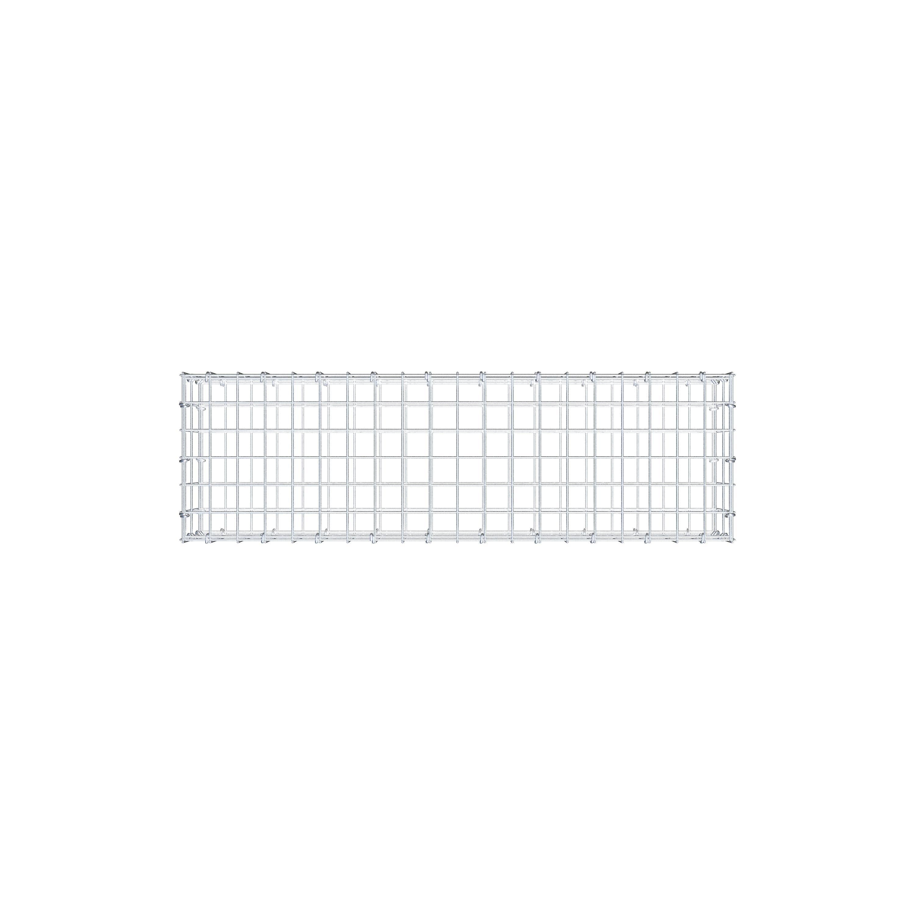 Gabion 100 cm x 20 cm x 30 cm (L x H x P), mailles 5 cm x 10 cm, anneau en C