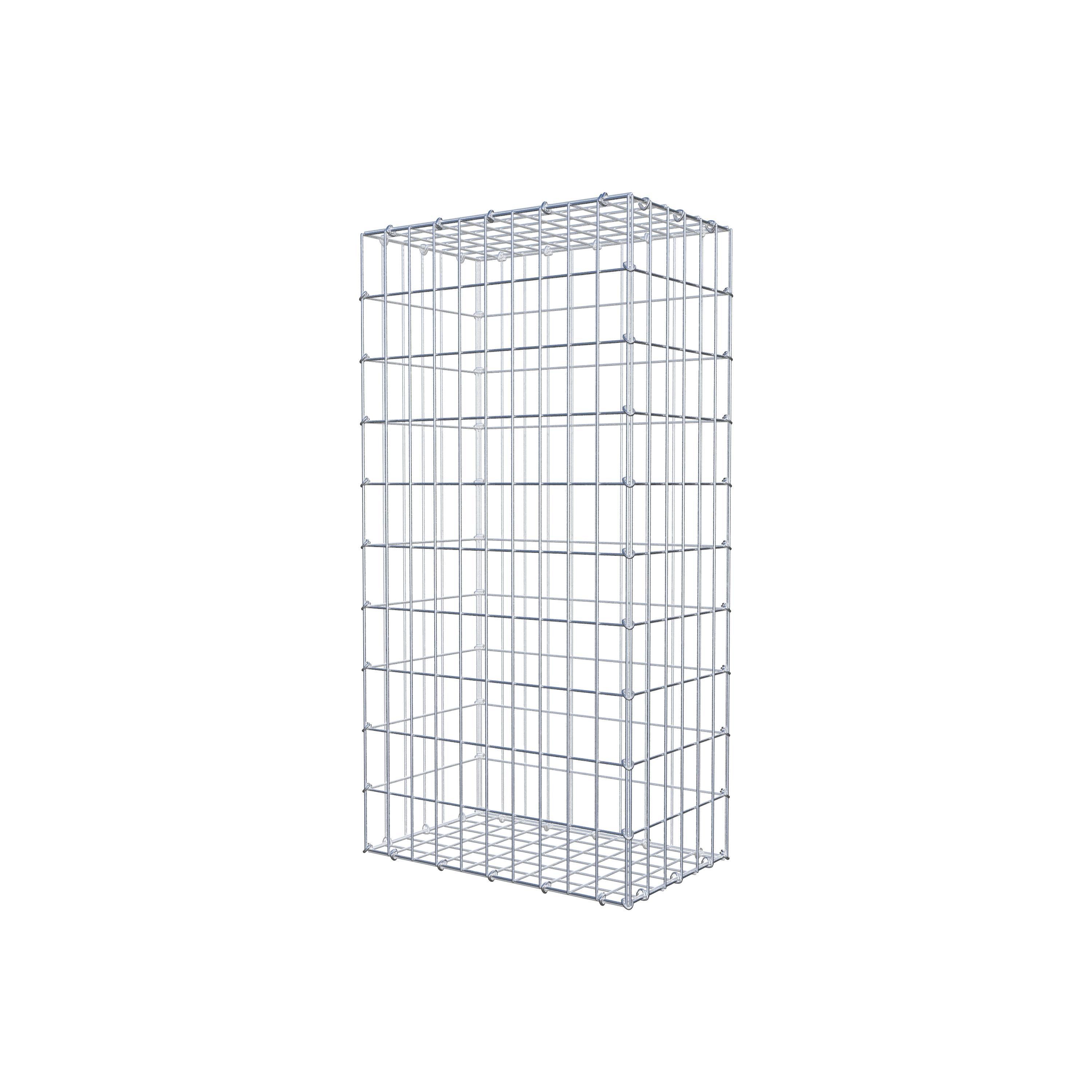 Gabion 100 cm x 30 cm x 50 cm (L x H x P), mailles 5 cm x 10 cm, anneau en C