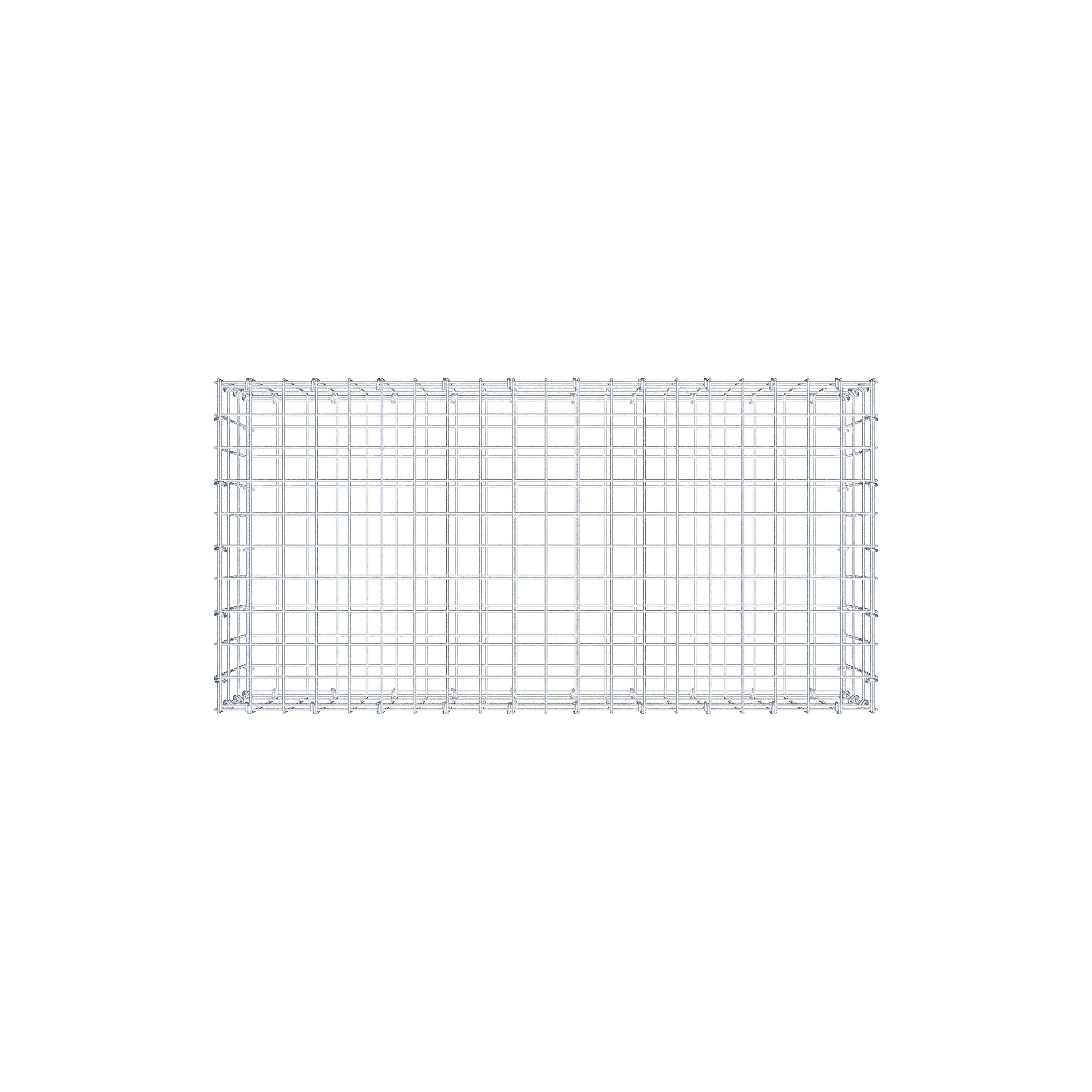 Gabion 100 cm x 30 cm x 50 cm (L x H x P), mailles 5 cm x 10 cm, anneau en C