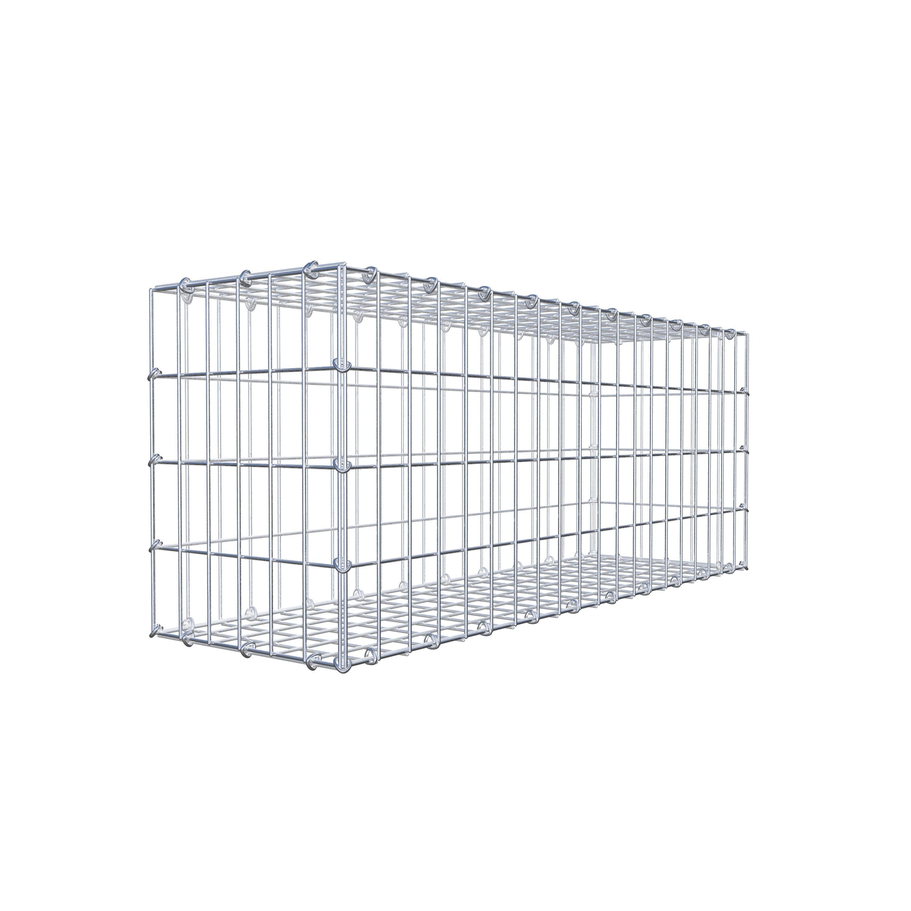 Gabion 100 cm x 40 cm x 30 cm (L x H x P), mailles 5 cm x 10 cm, anneau en C
