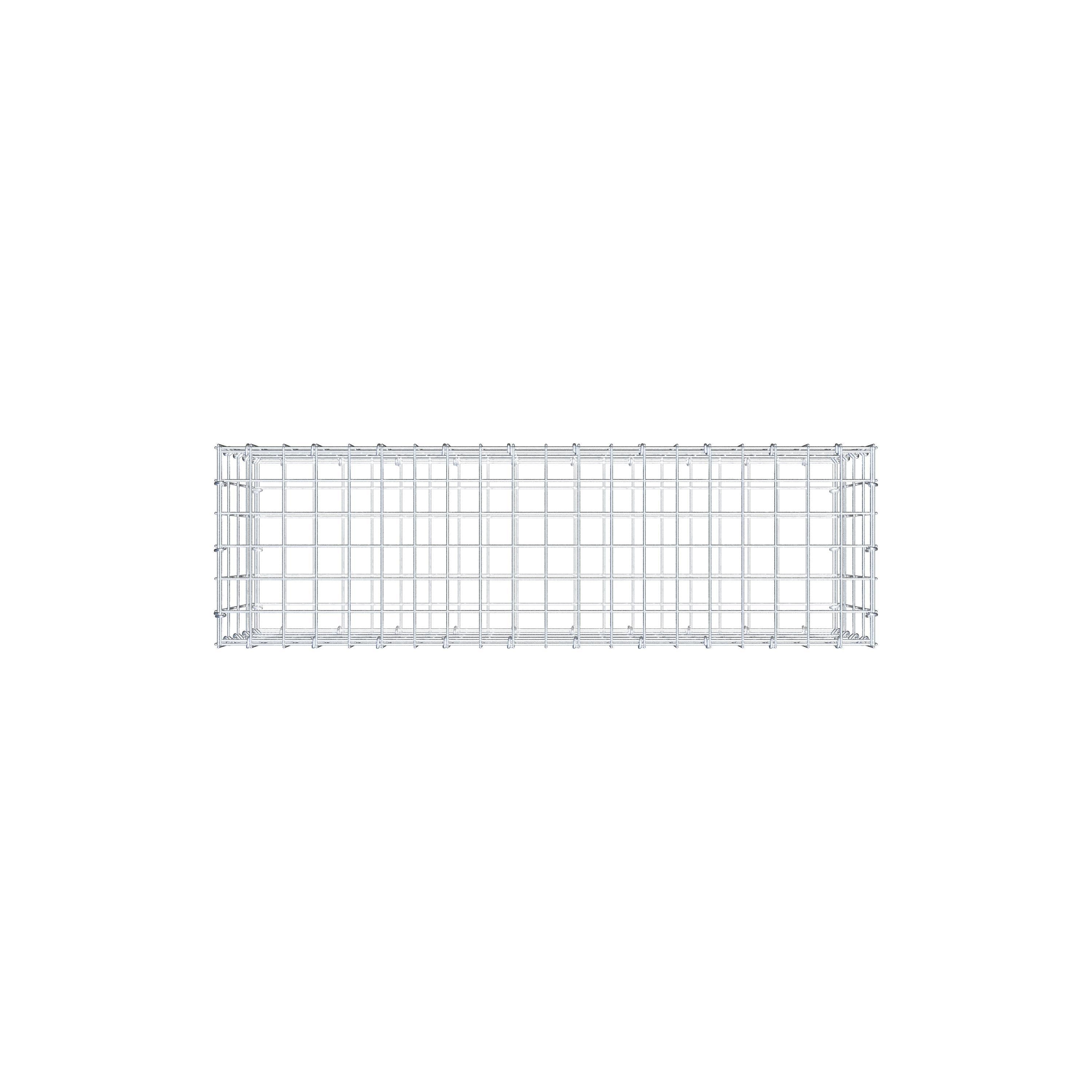 Gabion 100 cm x 40 cm x 30 cm (L x H x P), mailles 5 cm x 10 cm, anneau en C