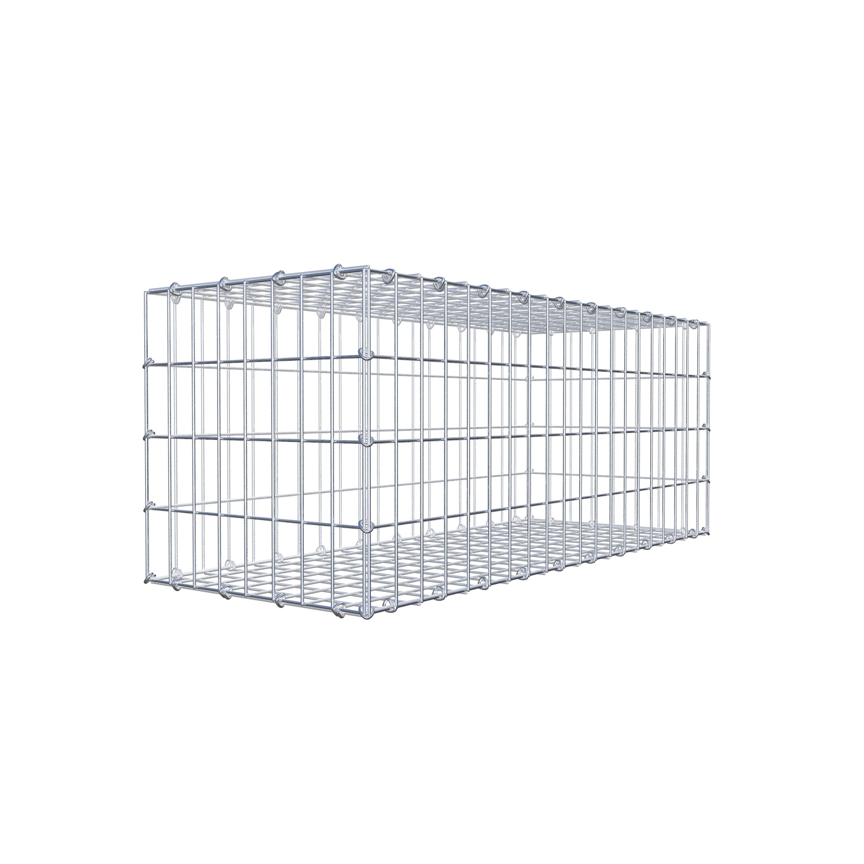 Gabion 100 cm x 40 cm x 40 cm (L x H x P), mailles 5 cm x 10 cm, anneau en C