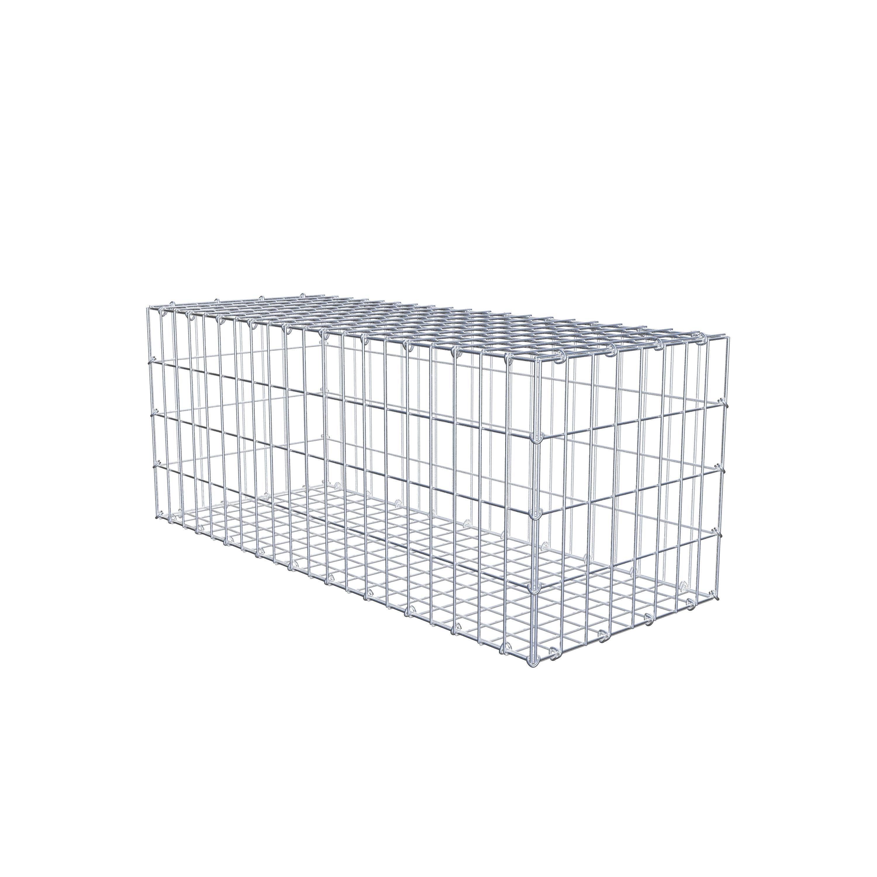 Gabion 100 cm x 40 cm x 40 cm (L x H x P), mailles 5 cm x 10 cm, anneau en C