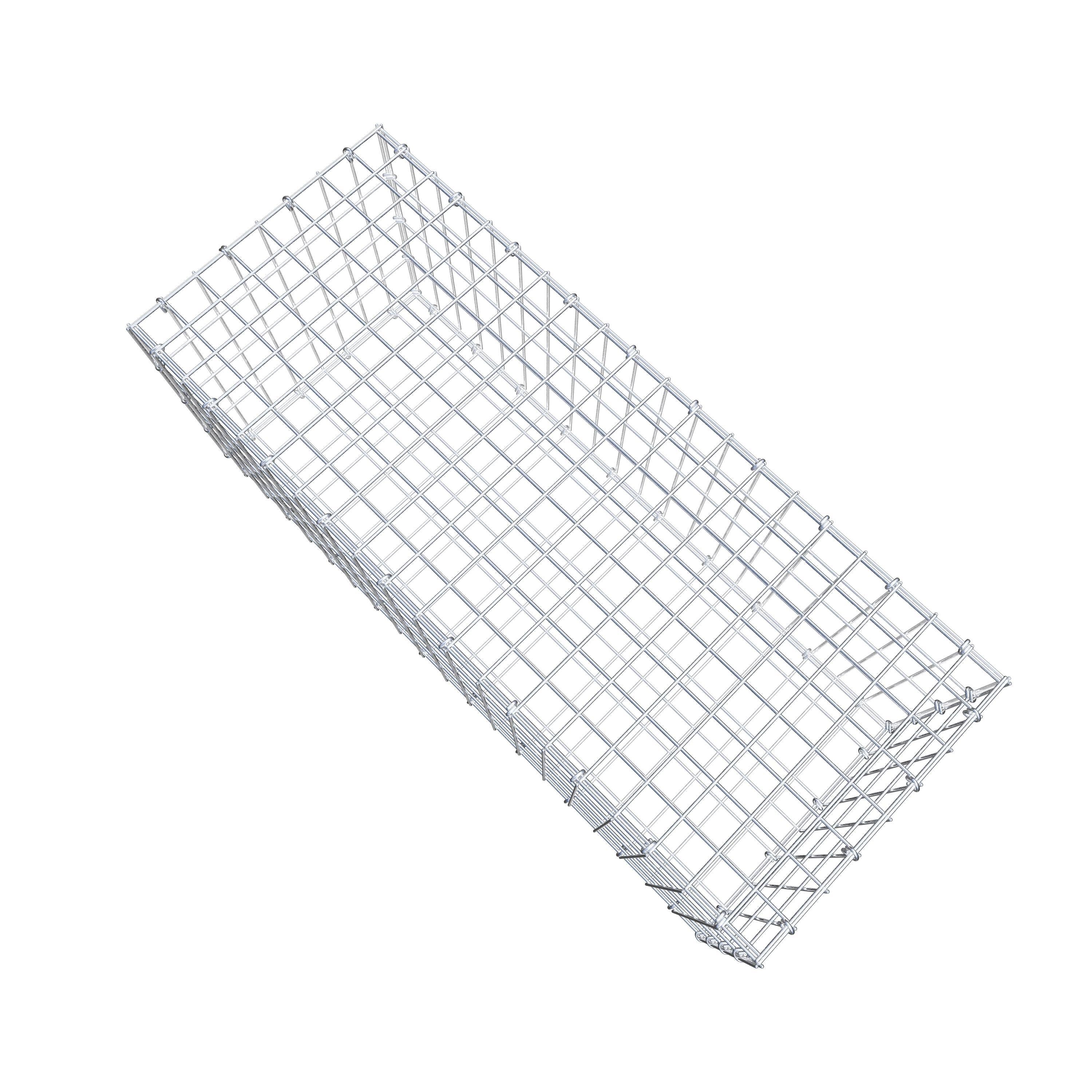 Gabion 100 cm x 40 cm x 40 cm (L x H x P), mailles 5 cm x 10 cm, anneau en C