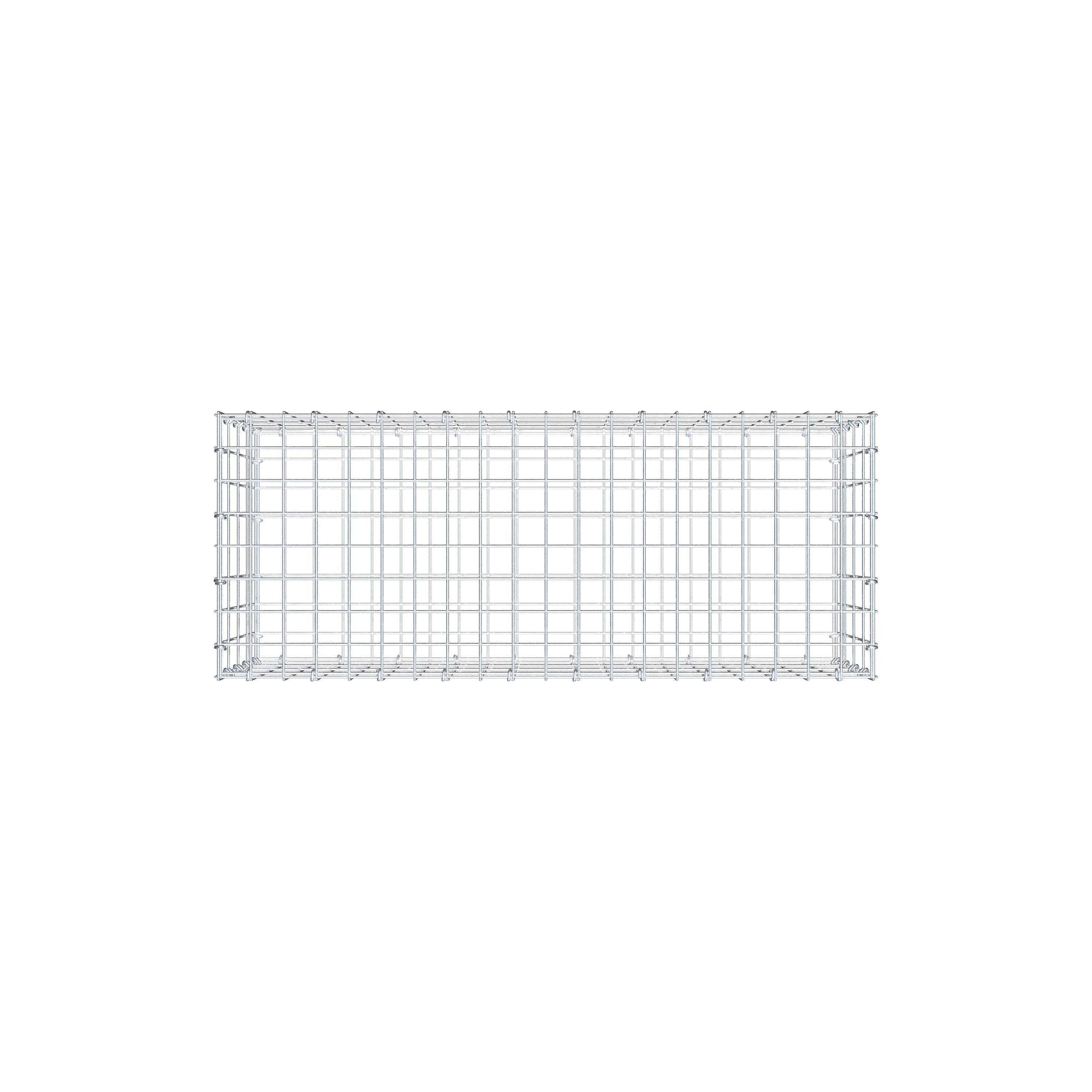 Gabion 100 cm x 40 cm x 40 cm (L x H x P), mailles 5 cm x 10 cm, anneau en C