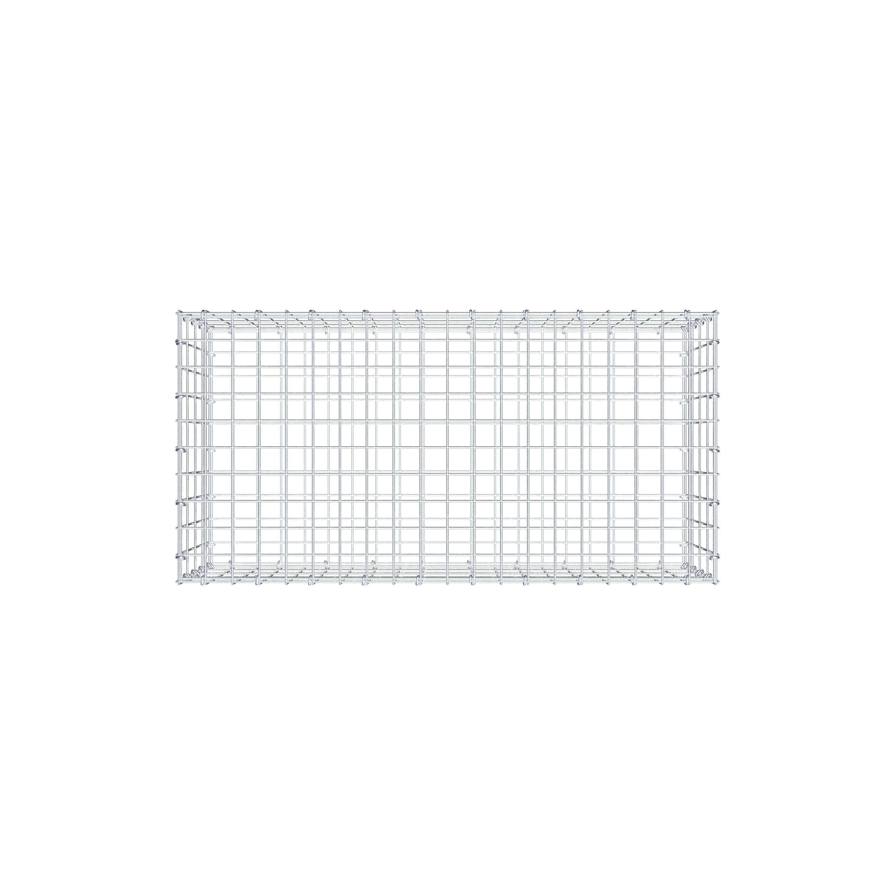 Gabion 100 cm x 40 cm x 50 cm (L x H x P), mailles 5 cm x 10 cm, anneau en C