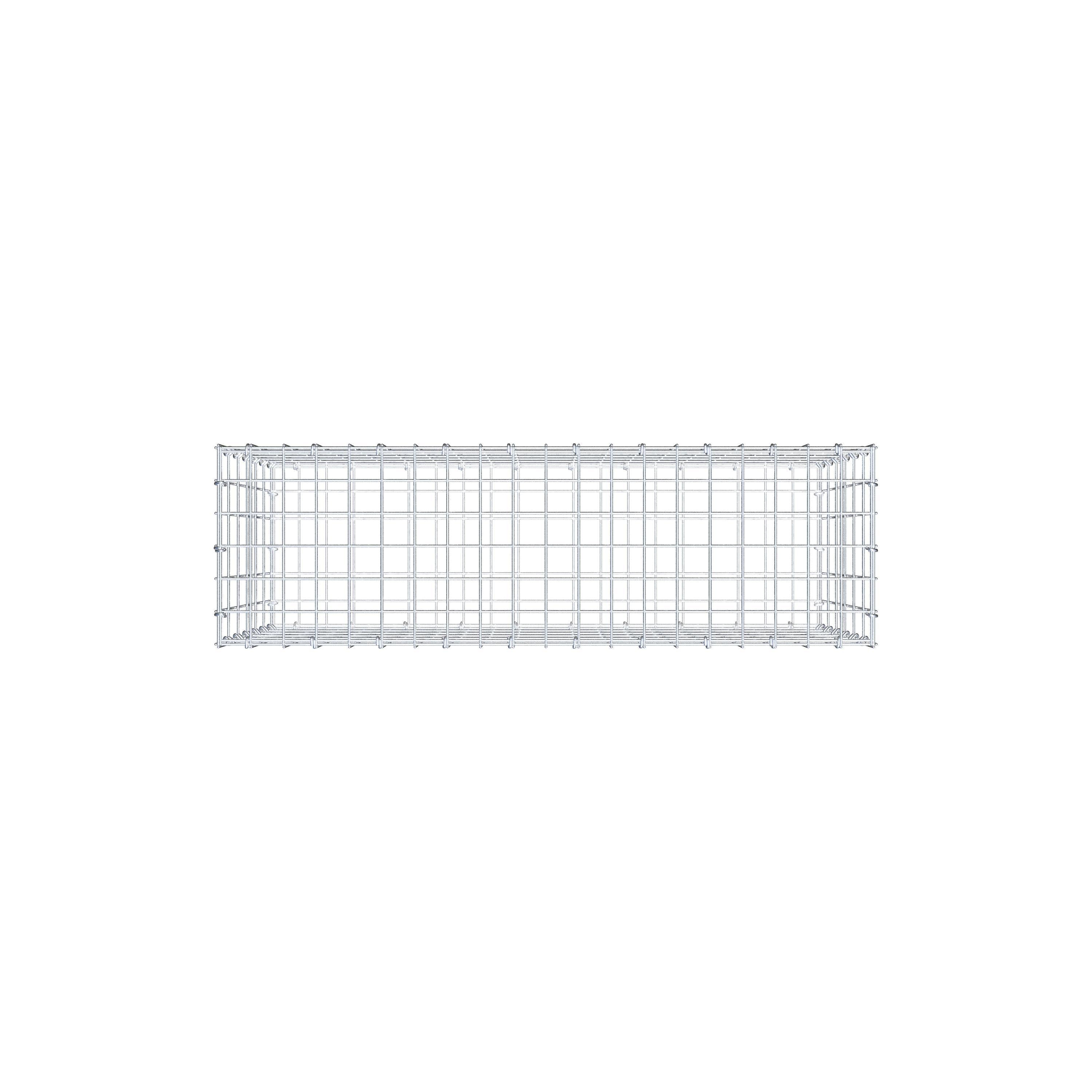 Gabion 100 cm x 60 cm x 30 cm (L x H x D), mesh size 5 cm x 10 cm, C-ring