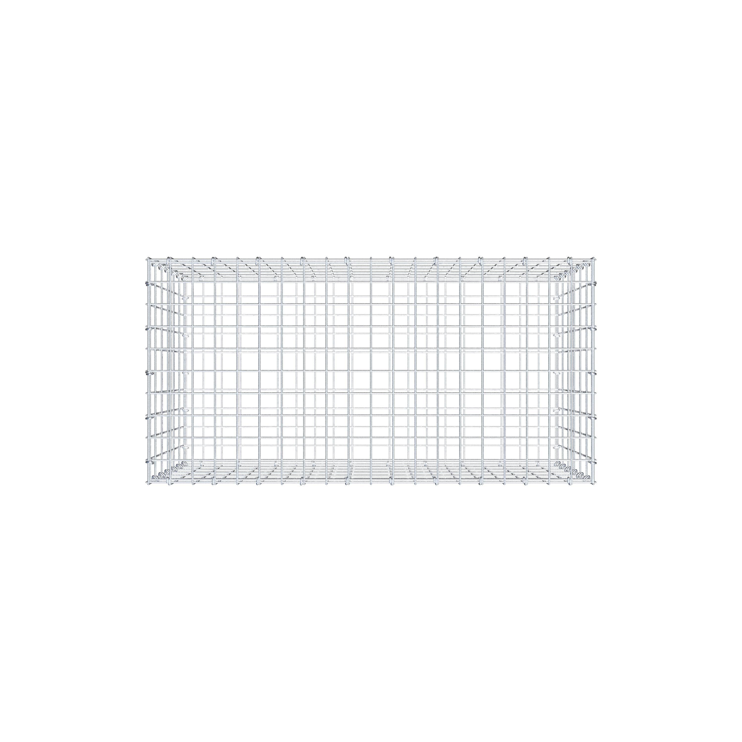 Gabion 100 cm x 60 cm x 50 cm (L x H x P), mailles 5 cm x 10 cm, anneau en C