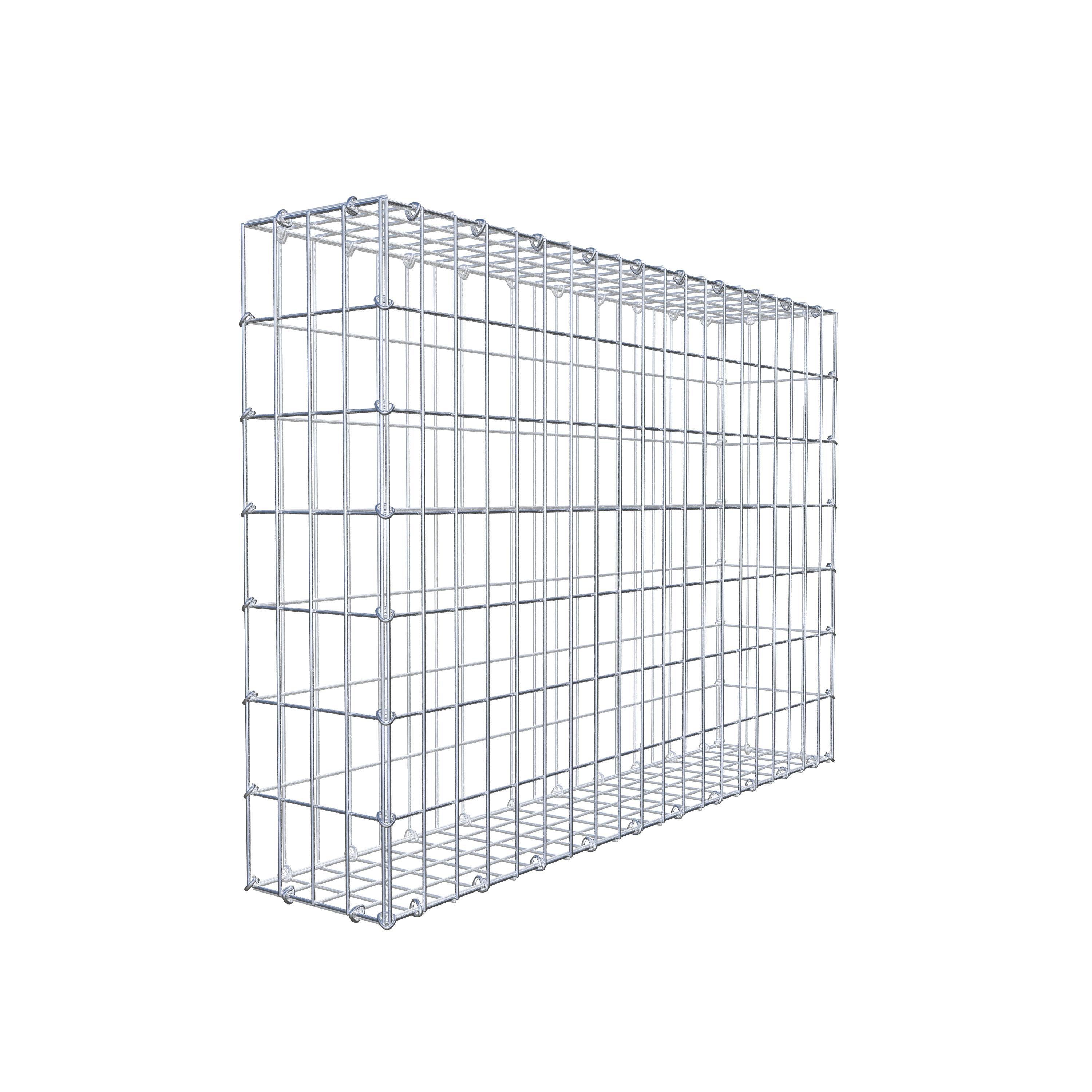 Gabion 100 cm x 70 cm x 20 cm (L x H x P), mailles 5 cm x 10 cm, anneau en C