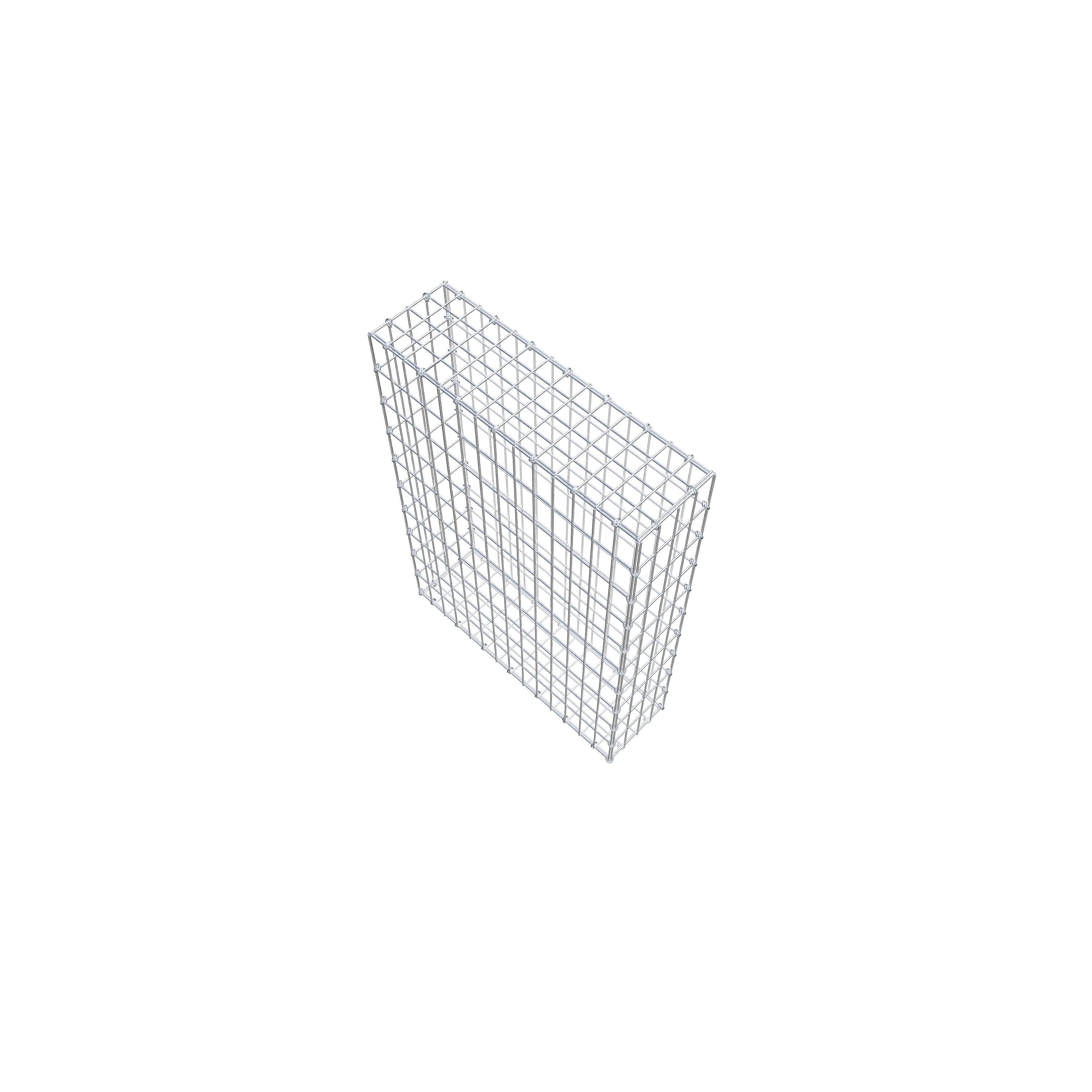 Gabion 100 cm x 70 cm x 20 cm (L x H x P), mailles 5 cm x 10 cm, anneau en C
