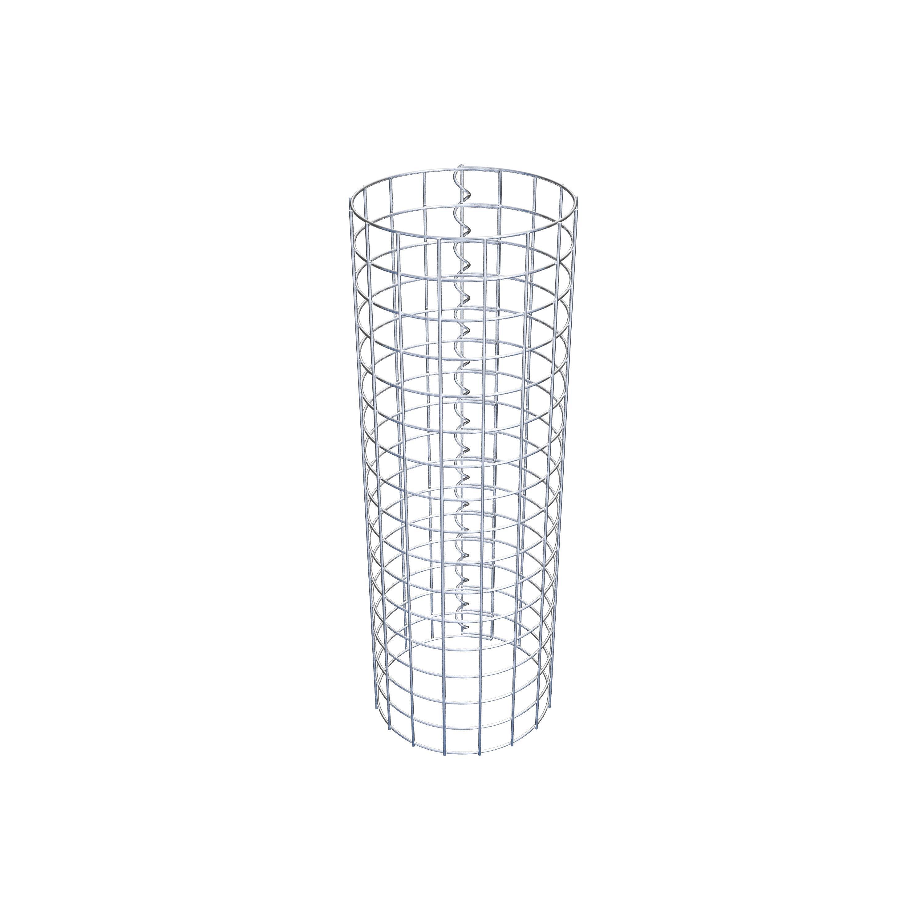 Coluna de gabião diâmetro 27 cm MW 5 x 5 cm redondo