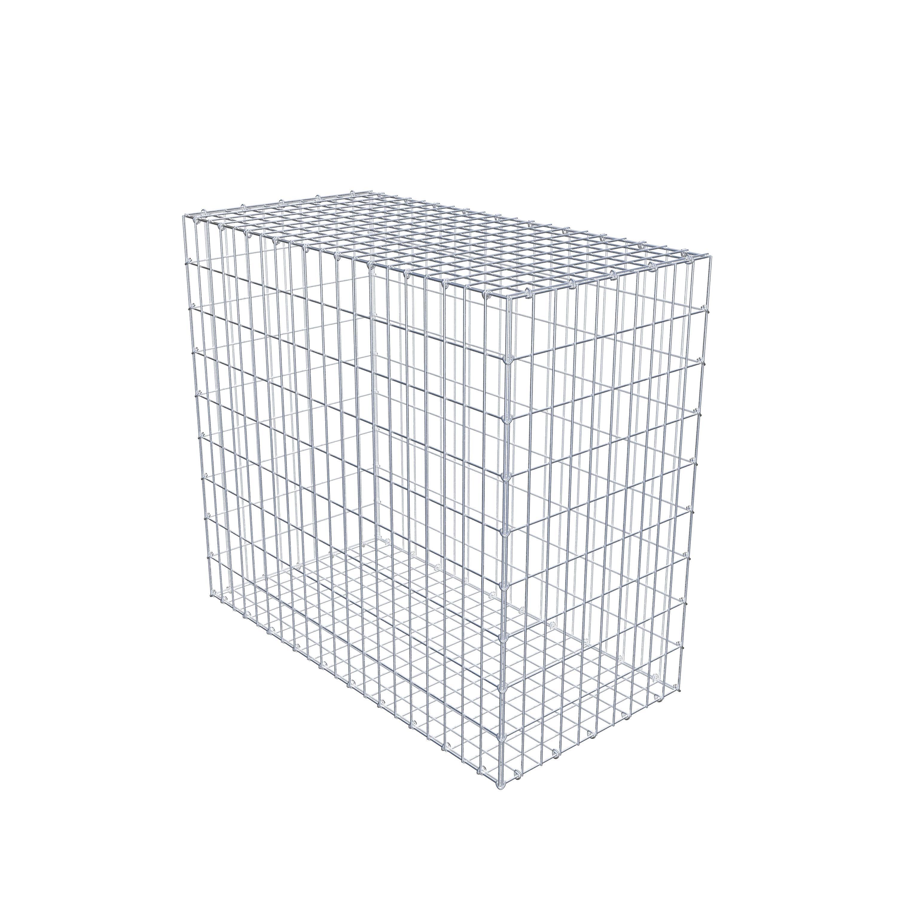 Gabion 100 cm x 90 cm x 50 cm (L x H x P), mailles 5 cm x 10 cm, anneau en C