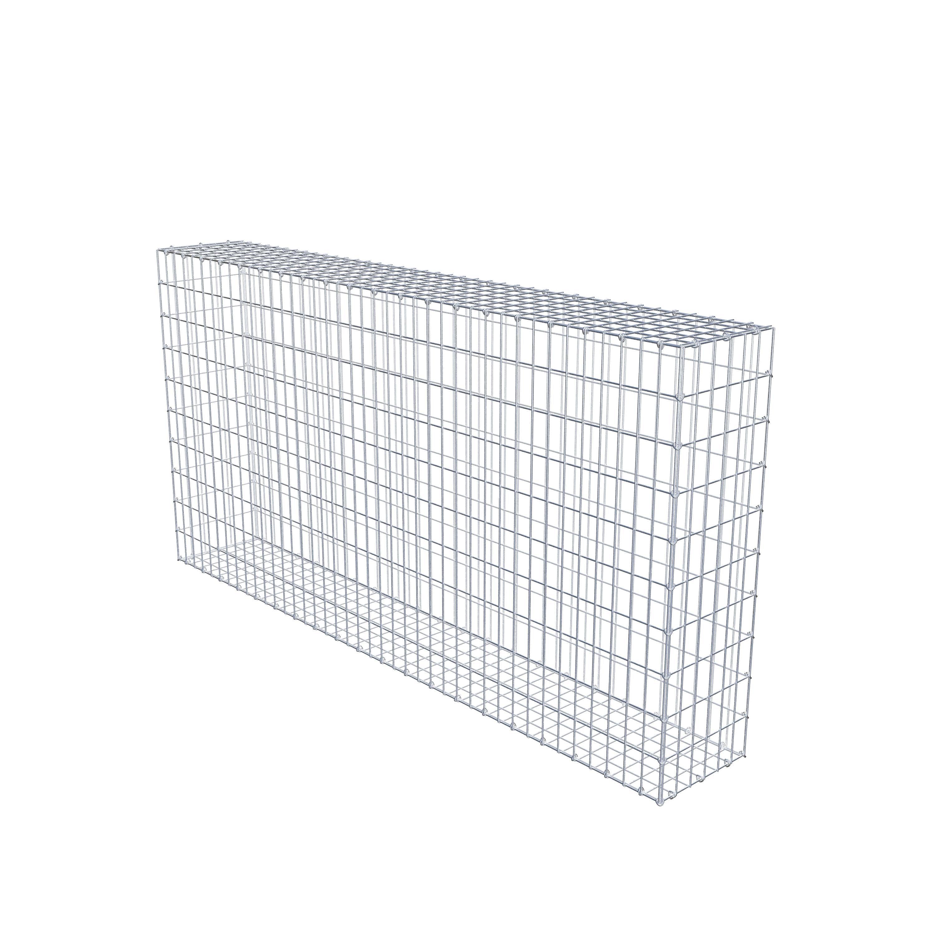 Gabion 200 cm x 100 cm x 30 cm (L x H x P), mailles 5 cm x 10 cm, anneau en C