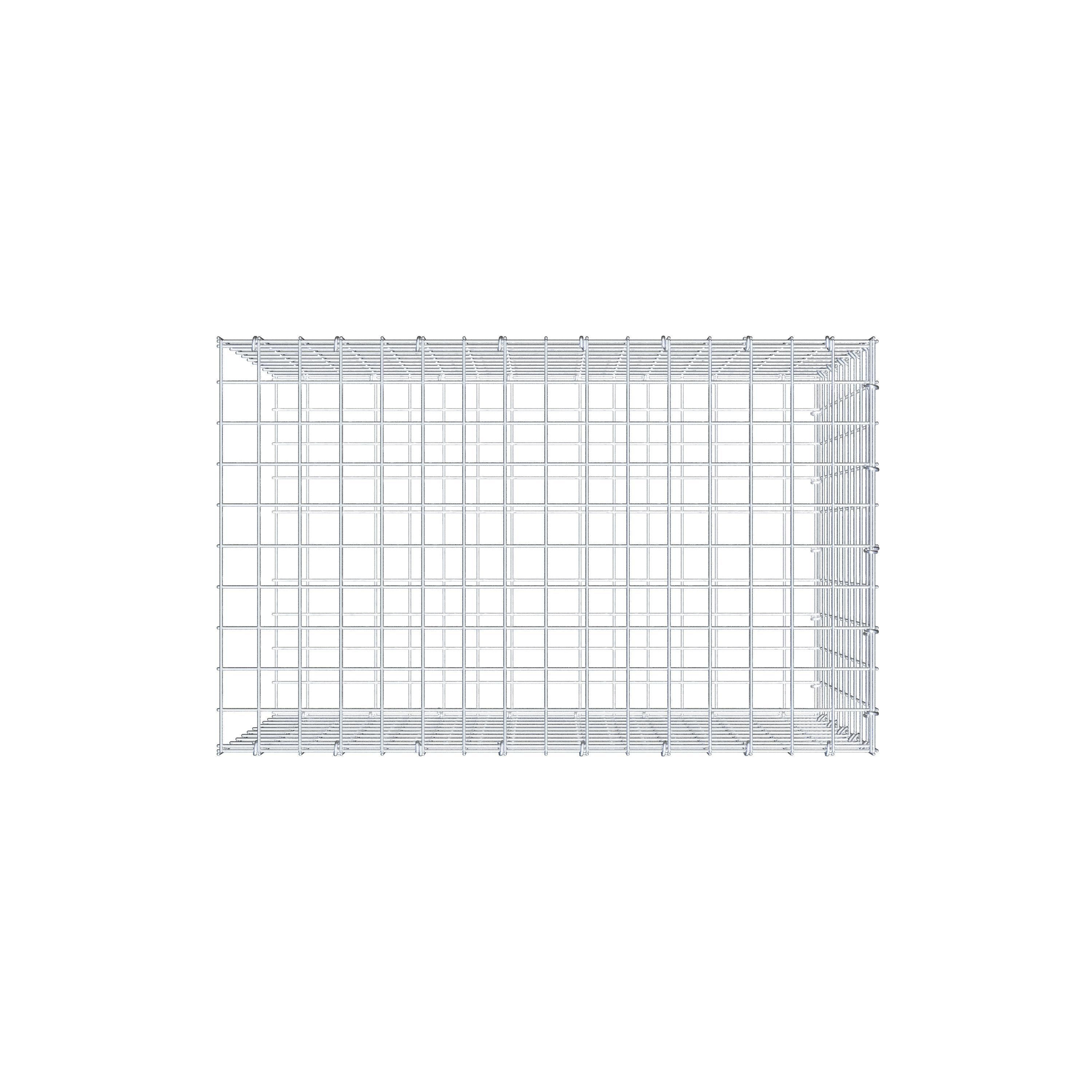 Fourche rapportée type 2 80 cm x 50 cm x 50 cm (L x H x P), mailles 5 cm x 5 cm, anneau C