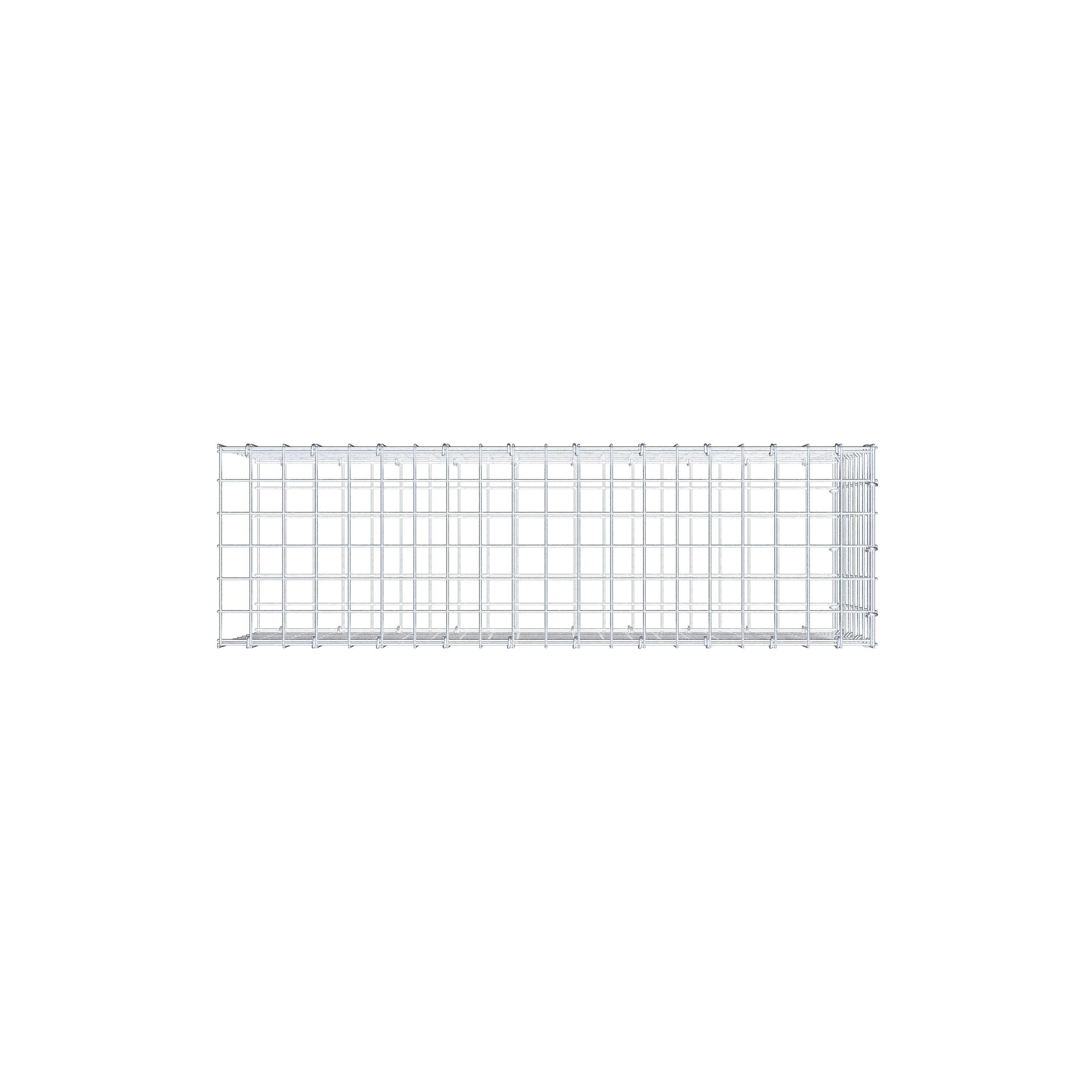 Gabião Tipo 2 100 cm x 40 cm x 30 cm (C x A x P), malhagem 5 cm x 5 cm, anel C