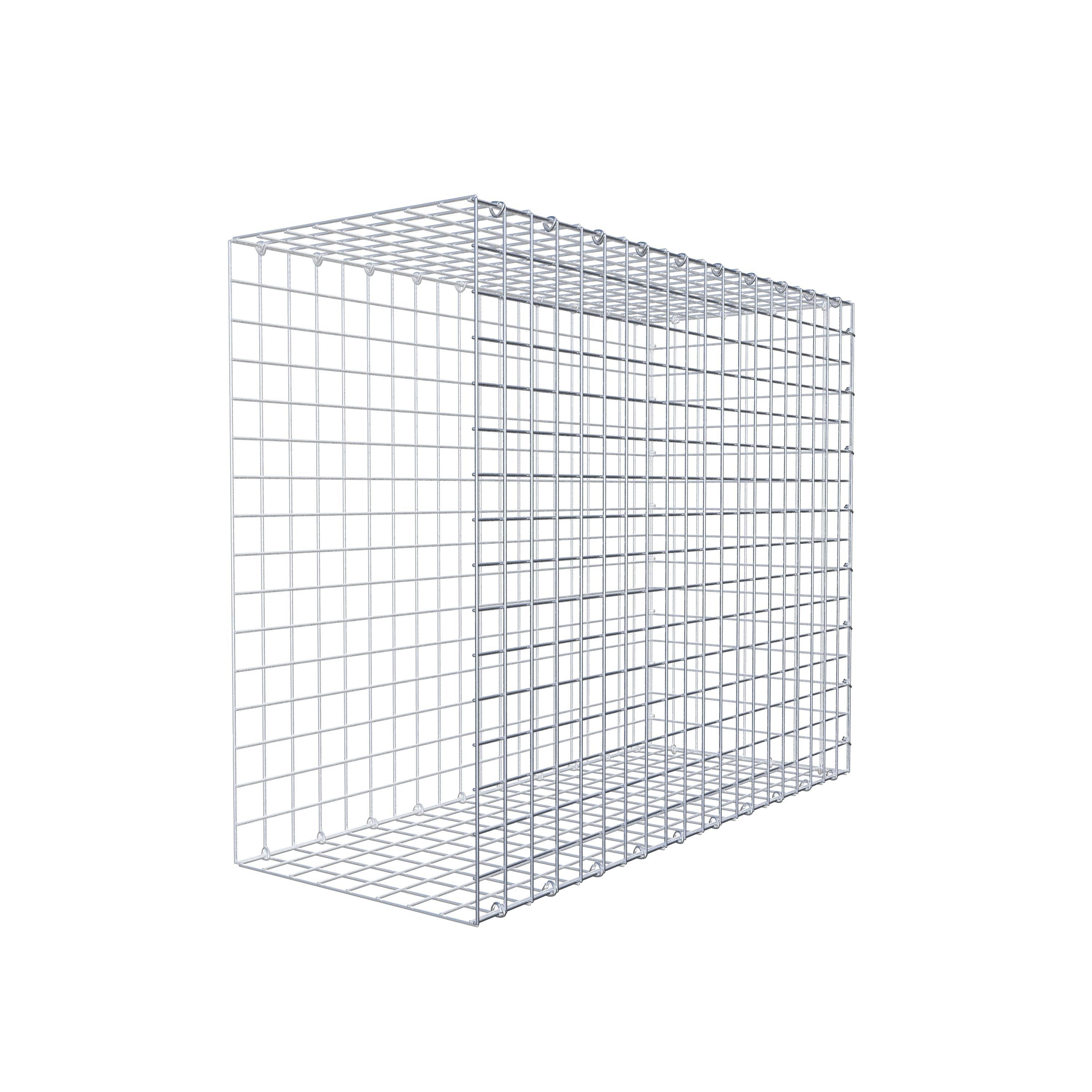 Gavión complementario de tipo 2 100 cm x 80 cm x 40 cm (largo x alto x fondo), malla 5 cm x 5 cm, anillo en C