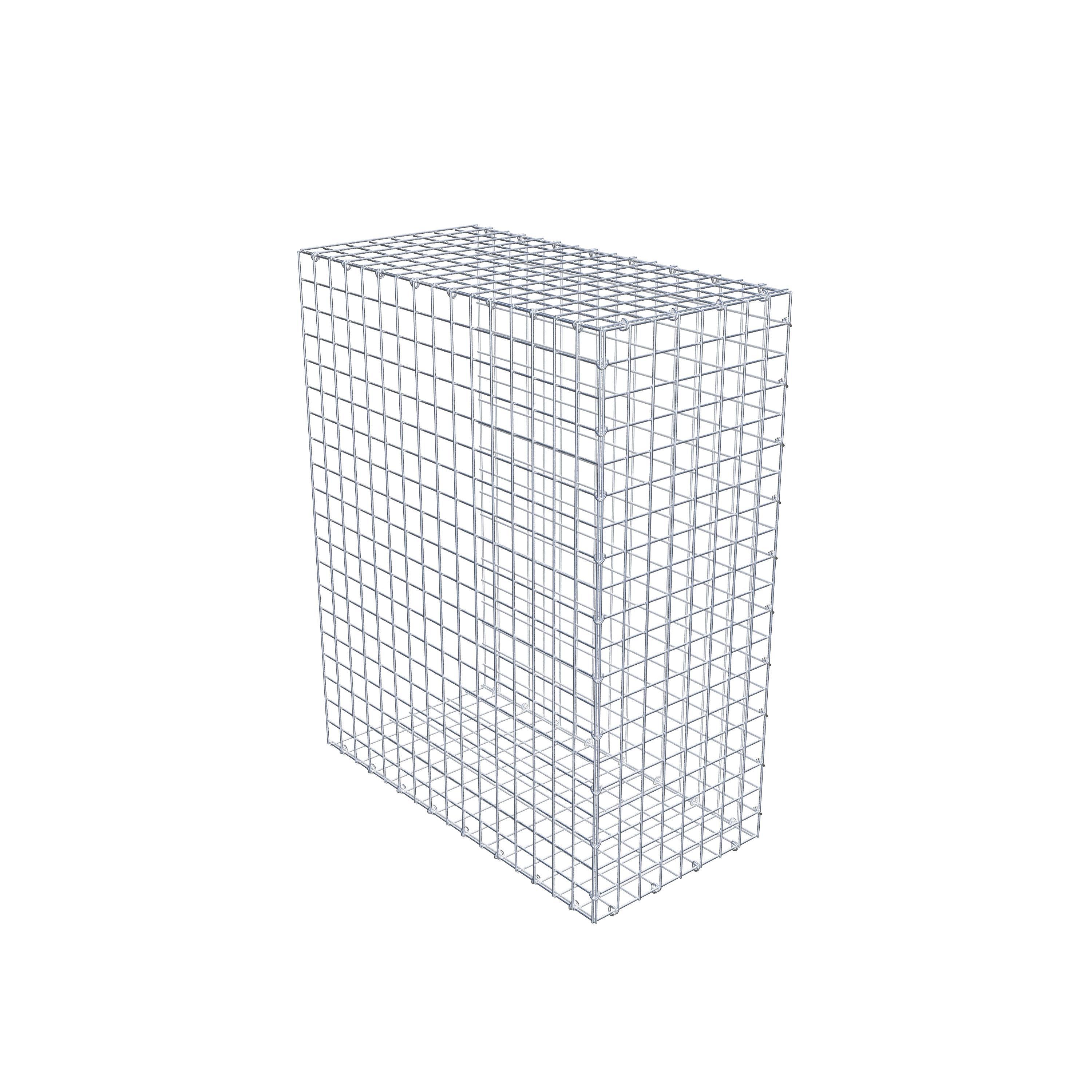 Gavión complementario de tipo 2 100 cm x 80 cm x 40 cm (largo x alto x fondo), malla 5 cm x 5 cm, anillo en C