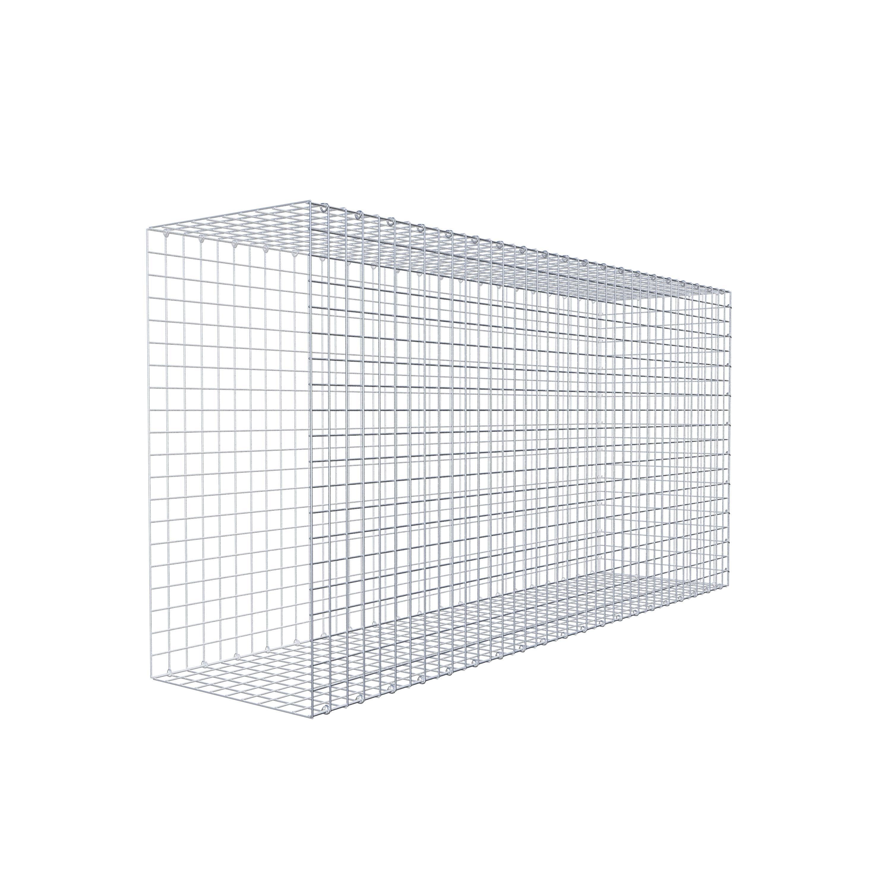 Mounted gabion type 2 200 cm x 100 cm x 50 cm (L x H x D), mesh size 5 cm x 5 cm, C-ring