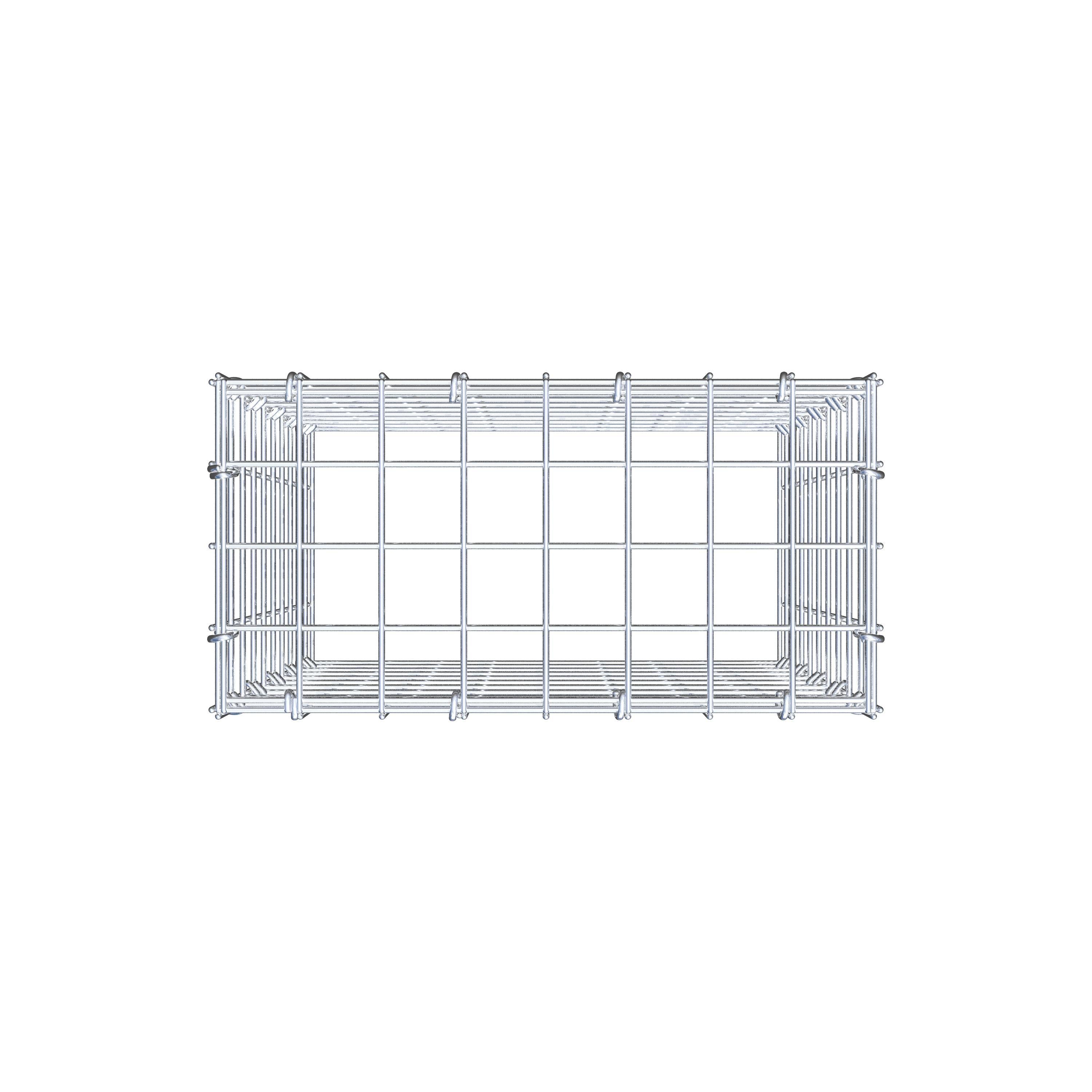 Toegevoegde pool type 3 50 cm x 40 cm x 20 cm (L x H x D), maaswijdte 5 cm x 5 cm, C-ring