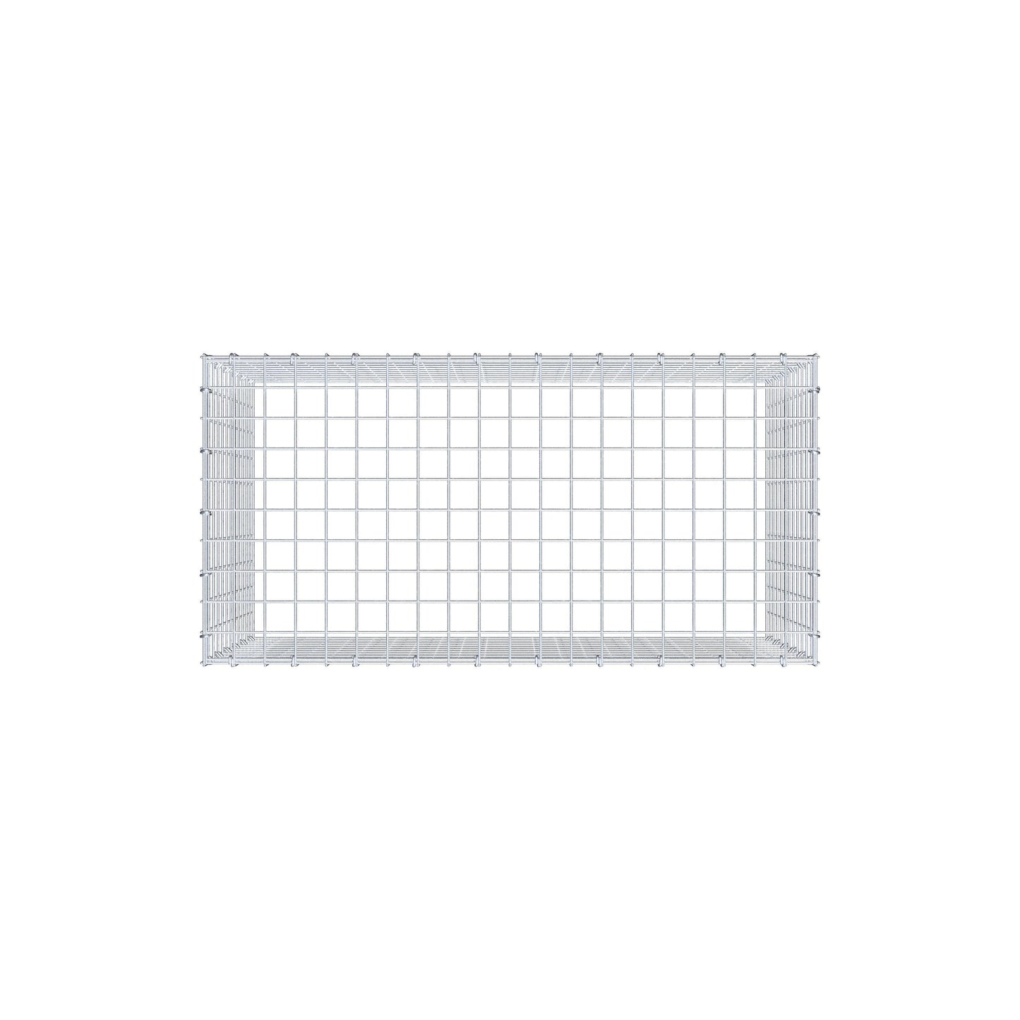 Anbaugabione Typ 3 100 cm x 60 cm x 50 cm (L x H x T), Maschenweite 5 cm x 5 cm, C-Ring