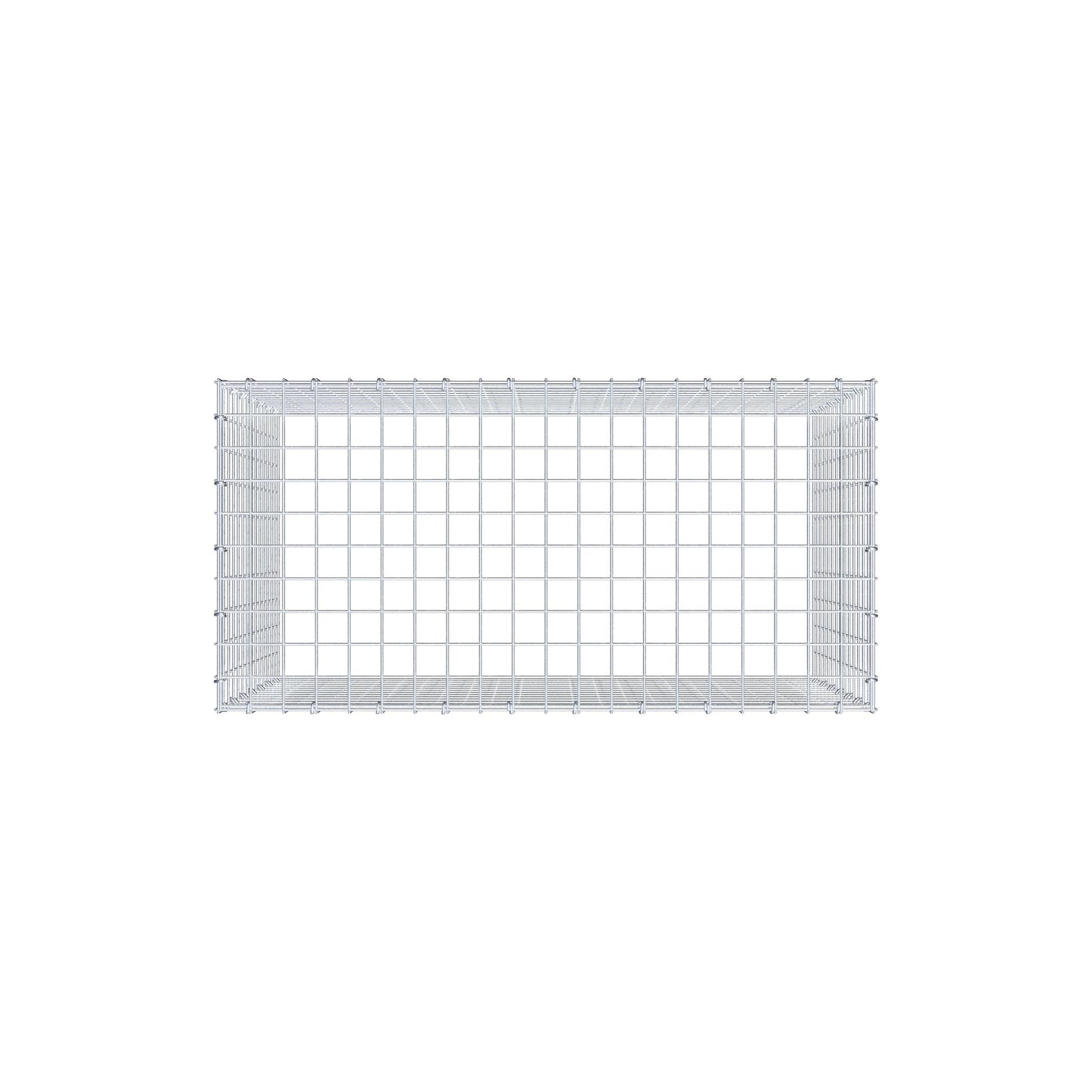 Anbaugabione Typ 3 100 cm x 70 cm x 50 cm (L x H x T), Maschenweite 5 cm x 5 cm, C-Ring