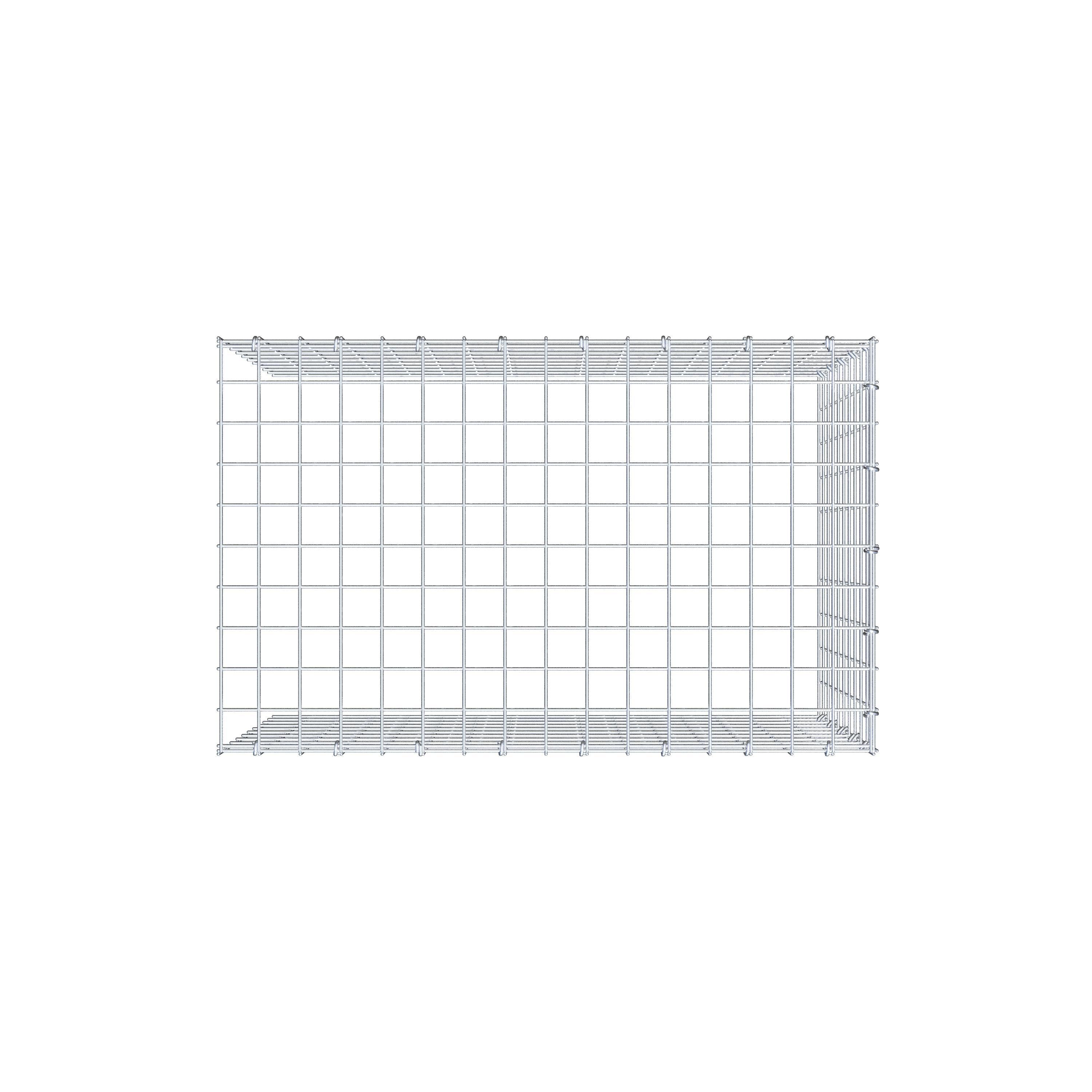 Gabião Tipo 4 80 cm x 50 cm x 50 cm (C x A x P), malhagem 5 cm x 5 cm, anel C