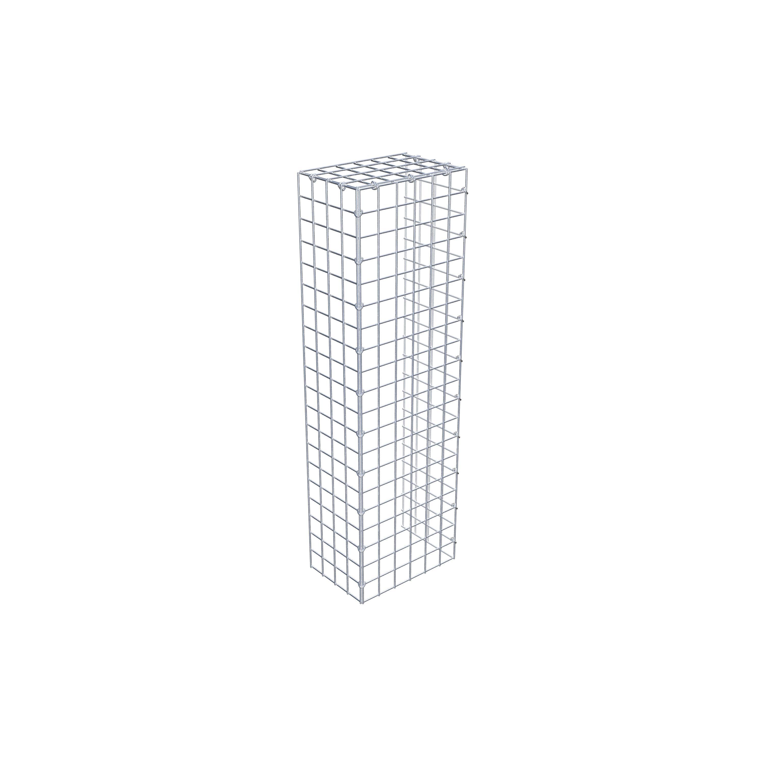 Gabião Tipo 4 100 cm x 20 cm x 30 cm (C x A x P), malhagem 5 cm x 5 cm, anel C