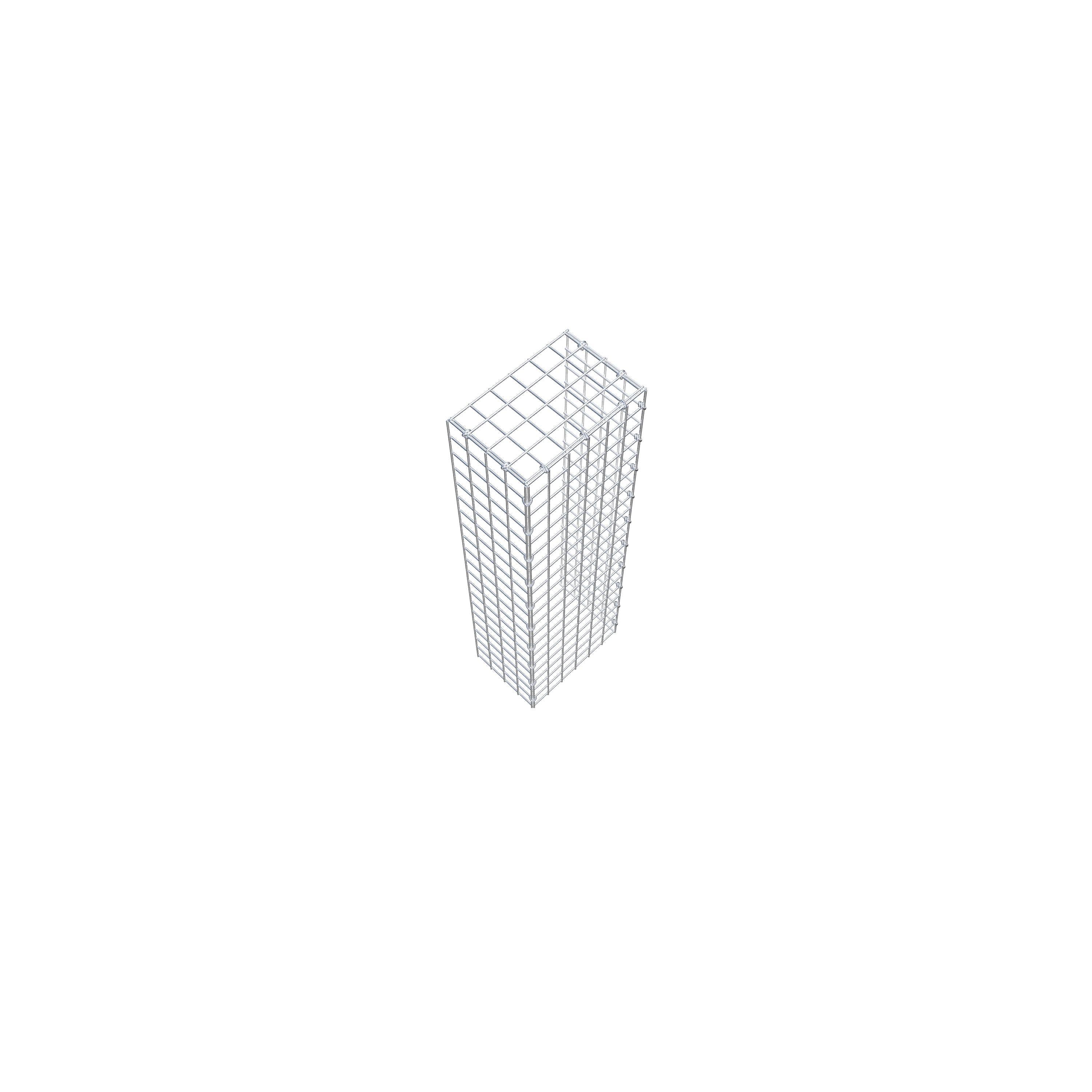 Gabião Tipo 4 100 cm x 20 cm x 30 cm (C x A x P), malhagem 5 cm x 5 cm, anel C