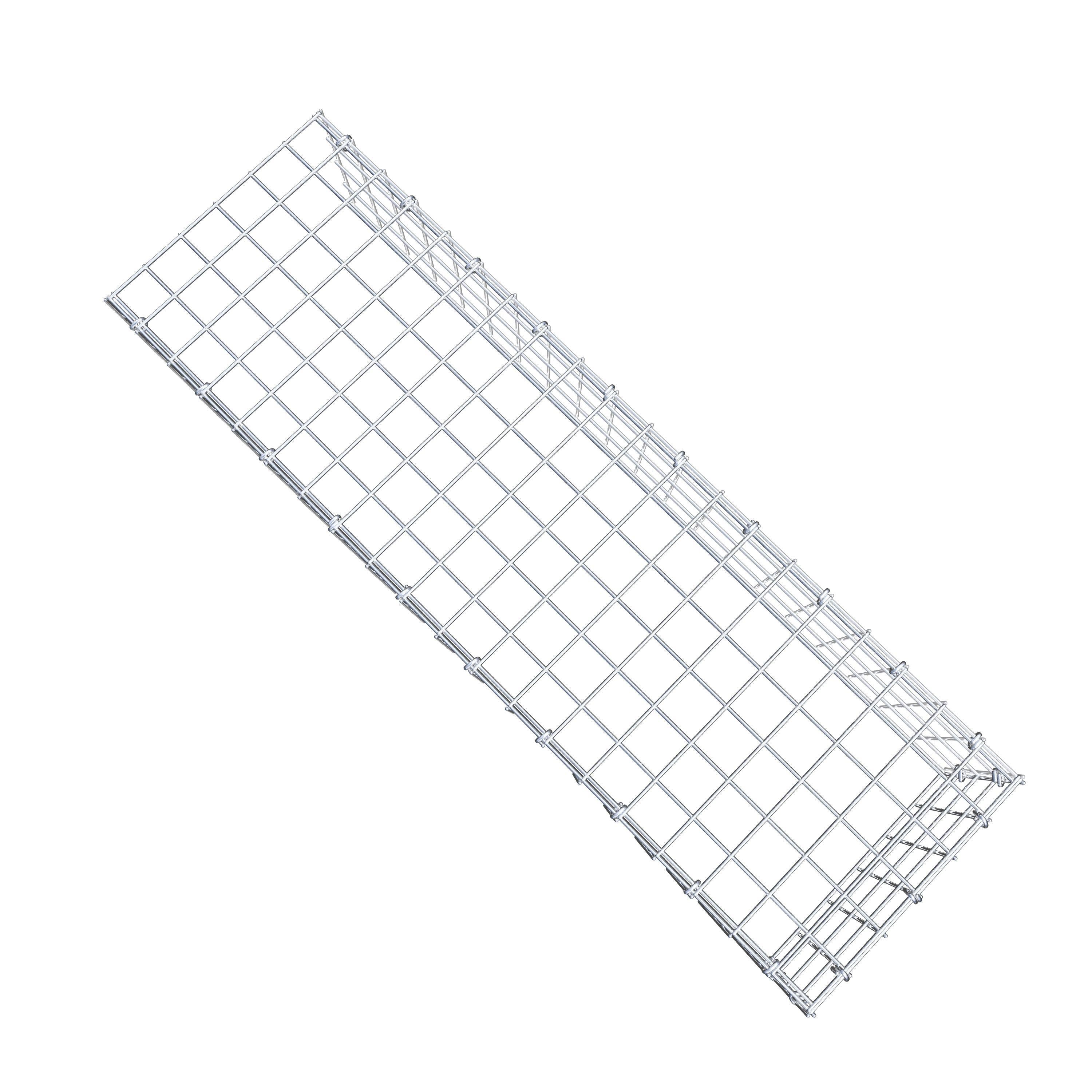 Gabião Tipo 4 100 cm x 20 cm x 30 cm (C x A x P), malhagem 5 cm x 5 cm, anel C
