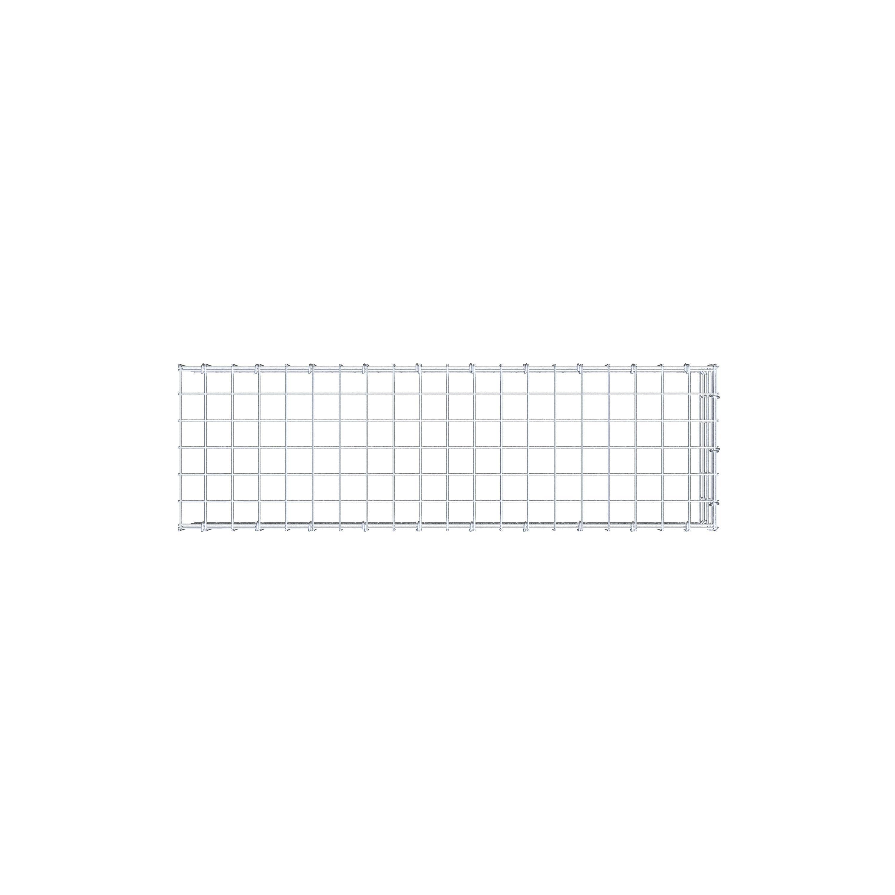 Gabião Tipo 4 100 cm x 20 cm x 30 cm (C x A x P), malhagem 5 cm x 5 cm, anel C